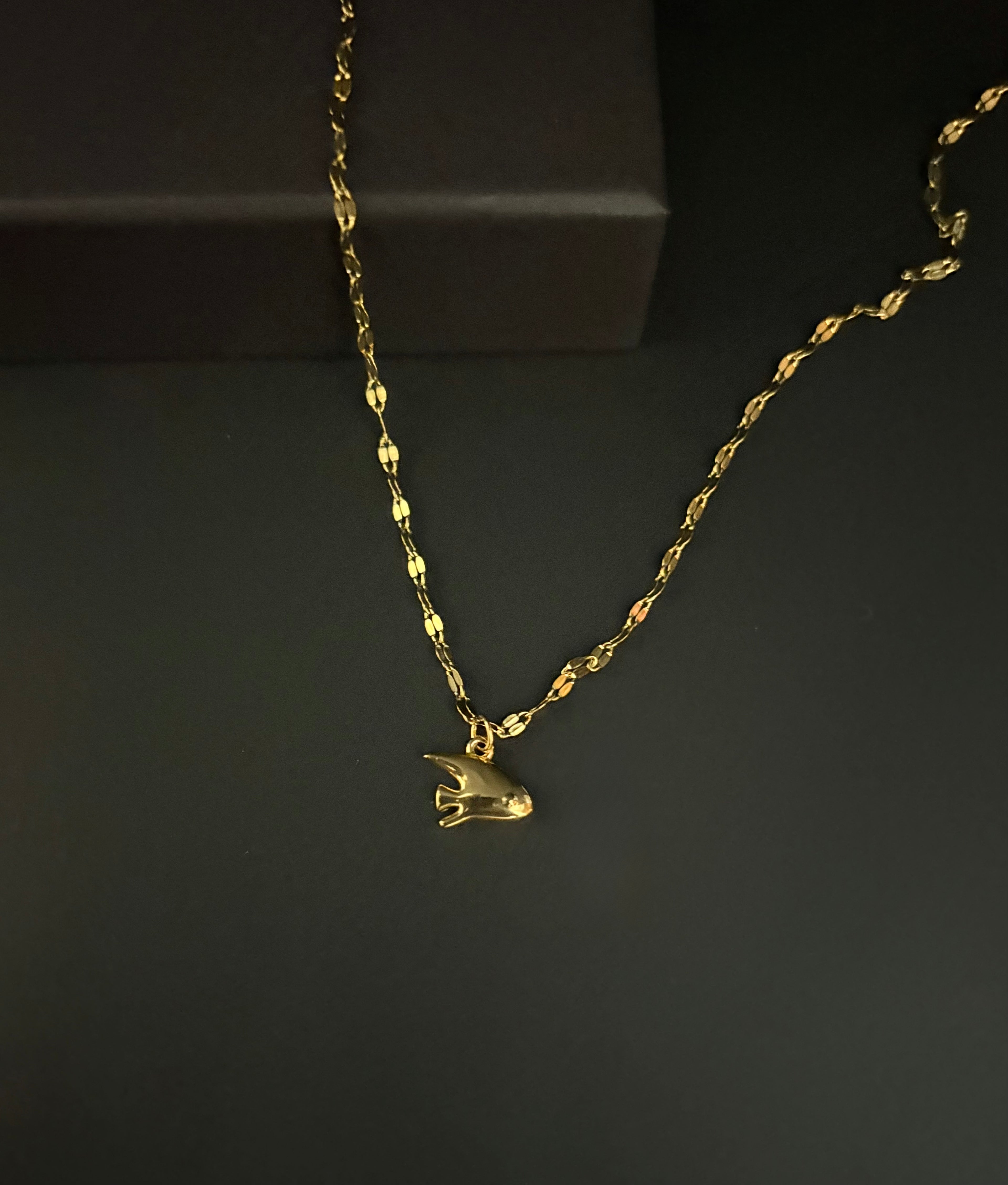 Ocean Spirit Gold Fish Necklace