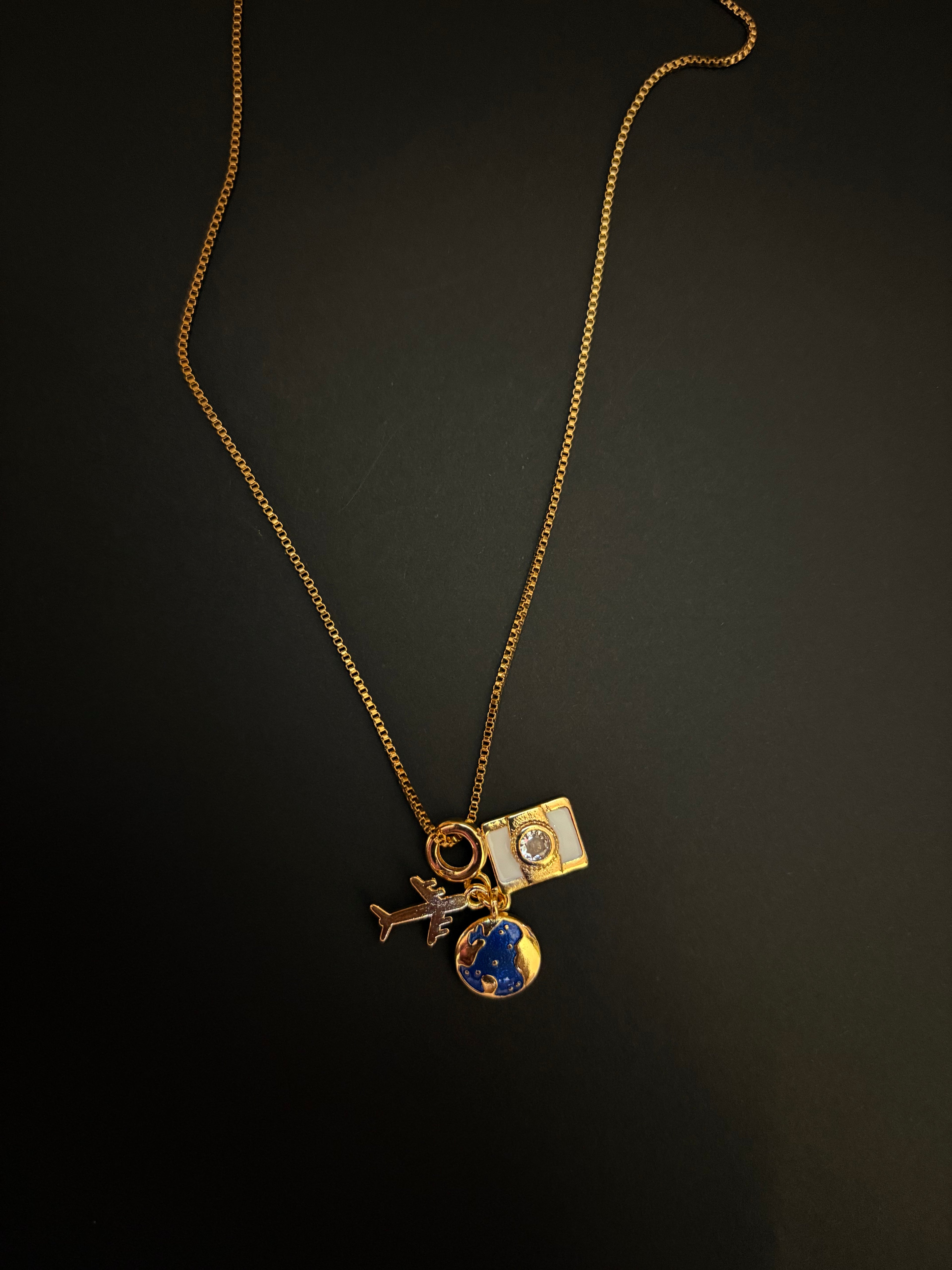 Around the World Charm Necklace