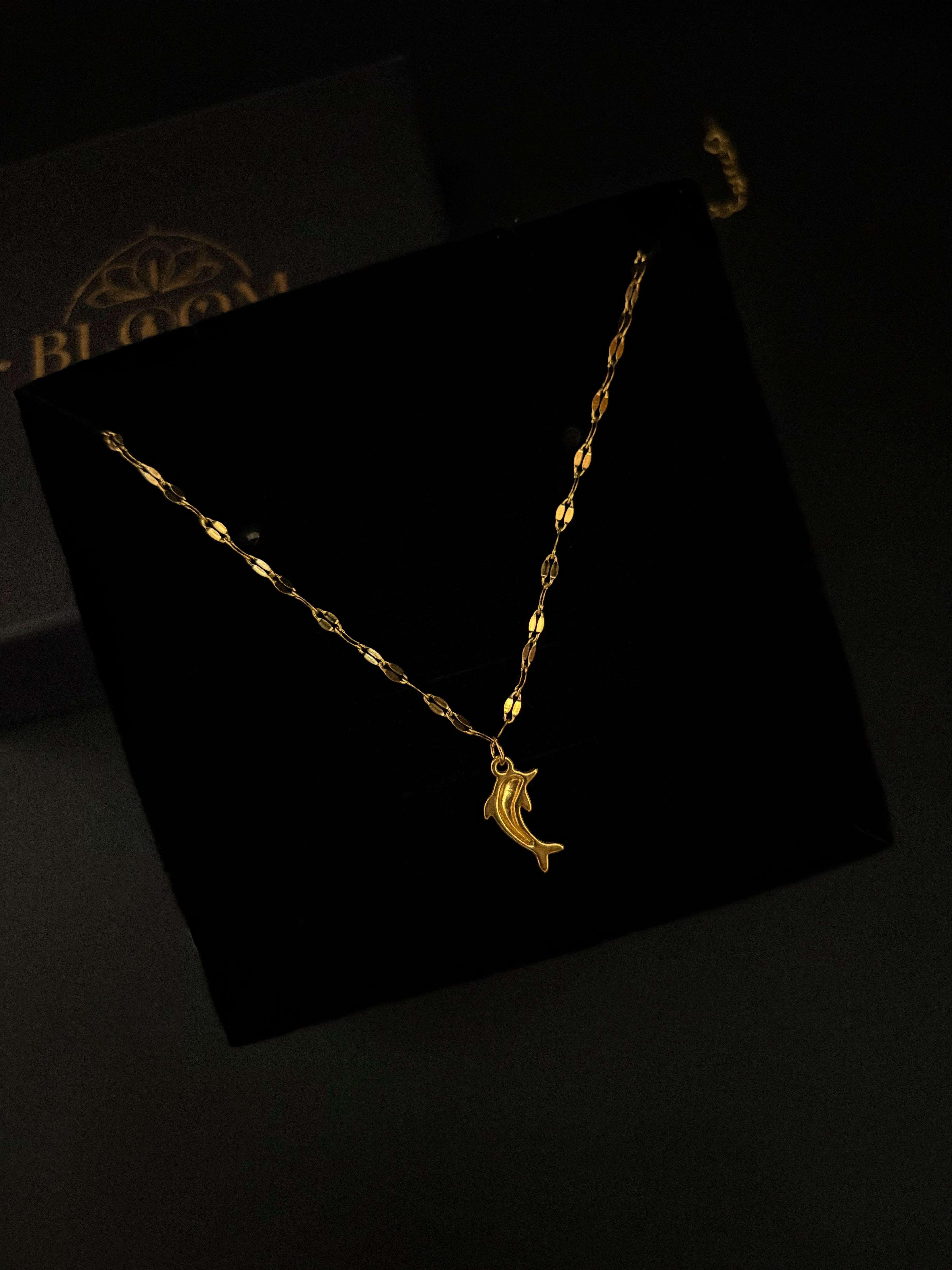 Minimalist Gold Dolphin Chain