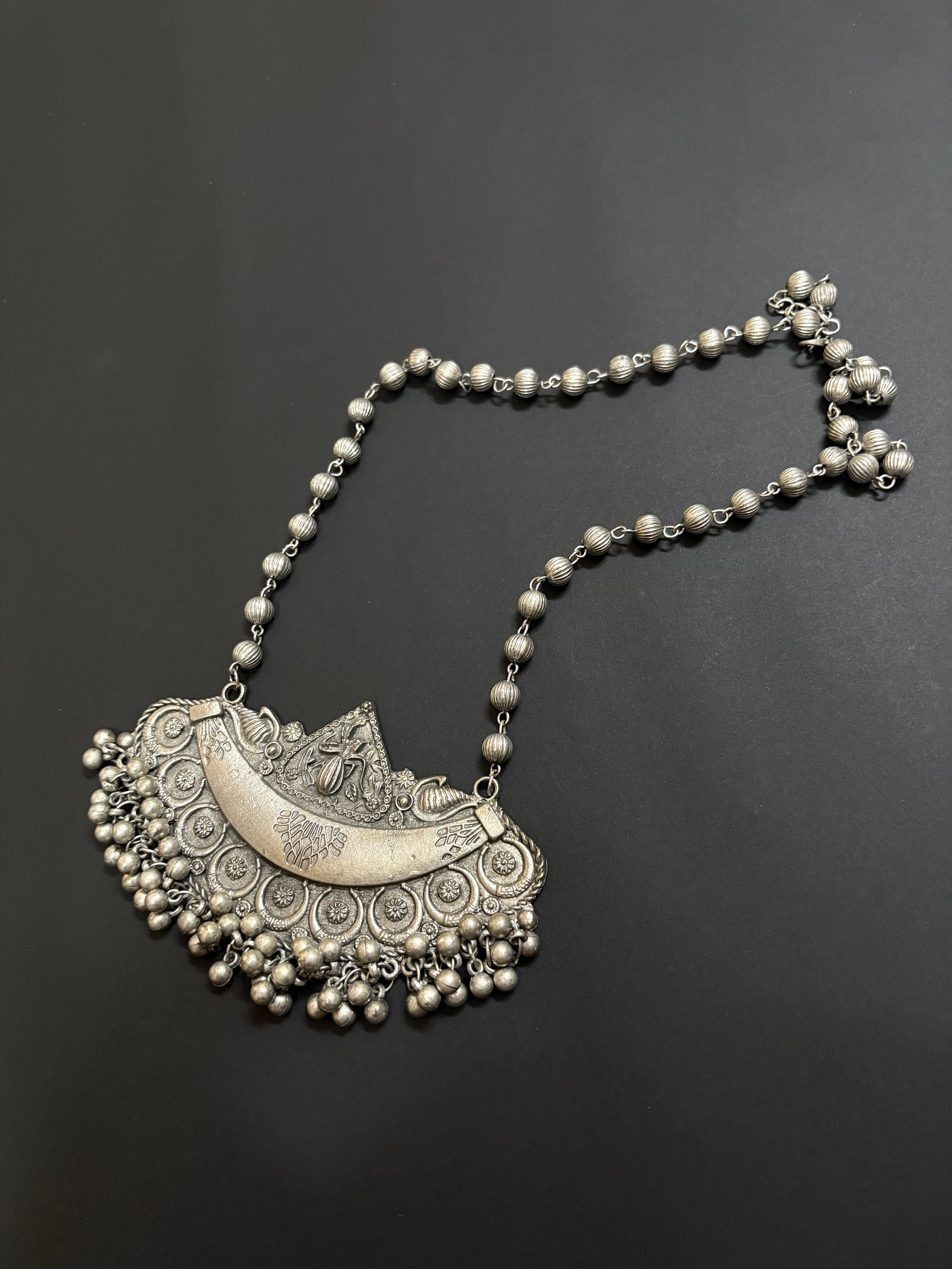 Mystic Tribal Pendant Necklace with Earrings