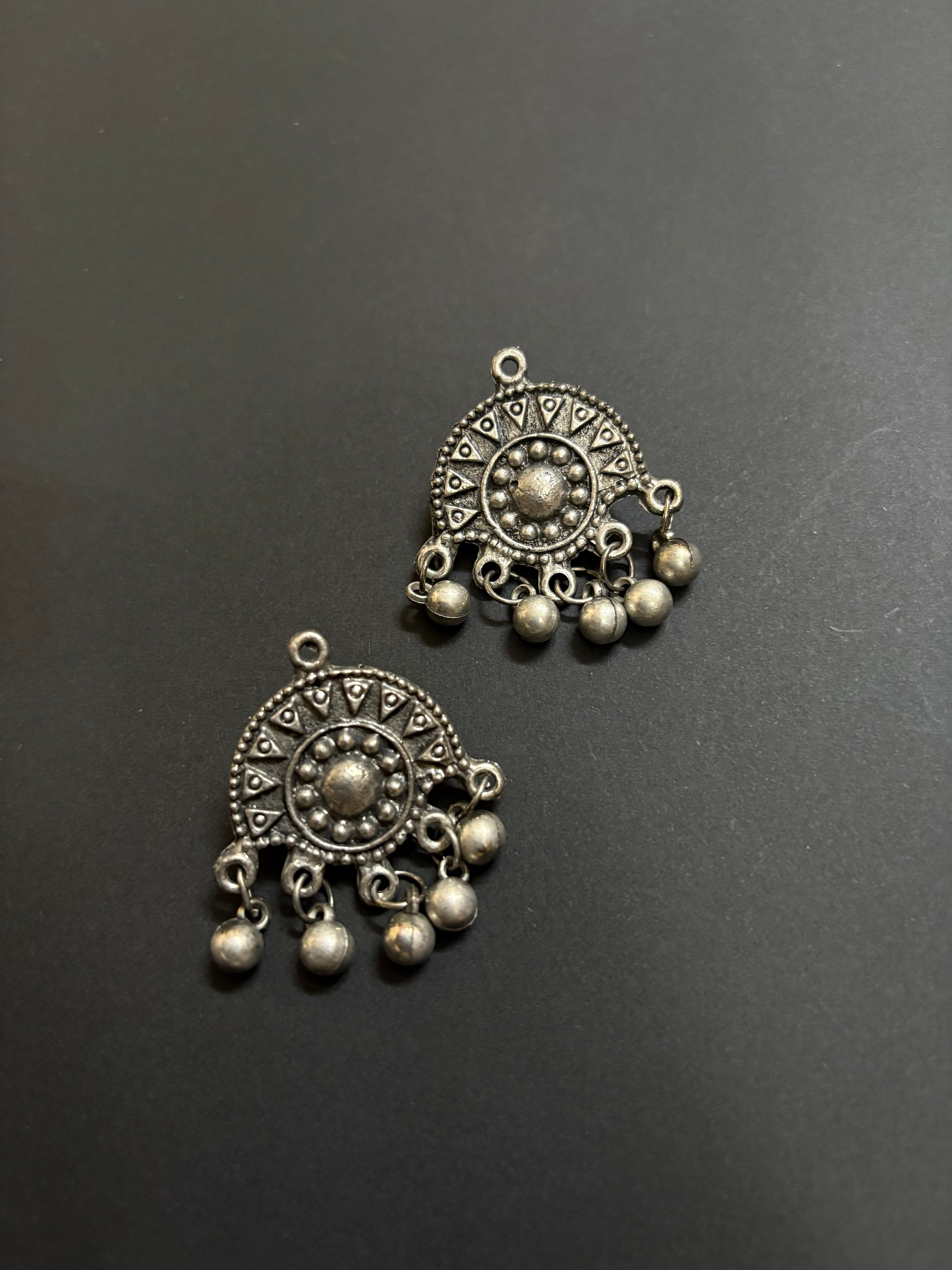 Maya Peacock Oxidized Necklace Set