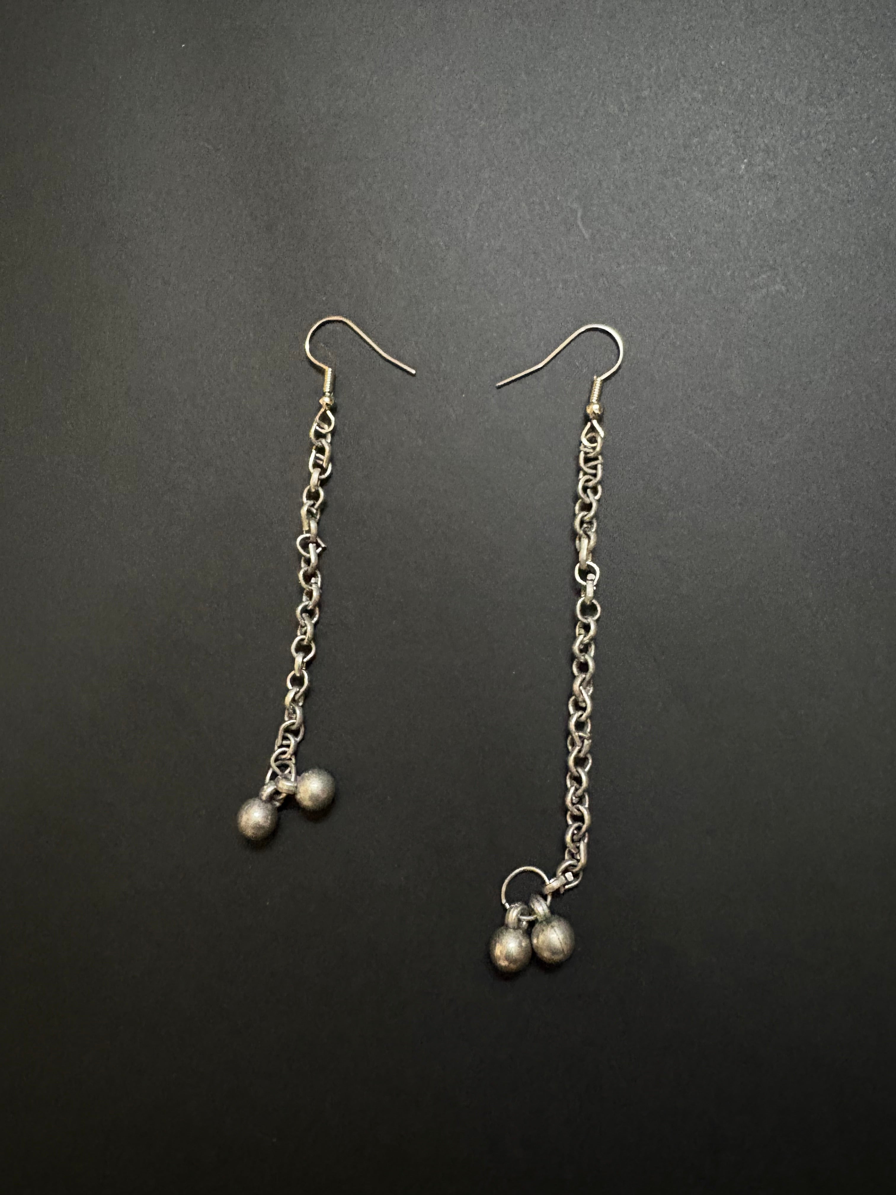 Boho Style Ring Choker with Dangler Earring