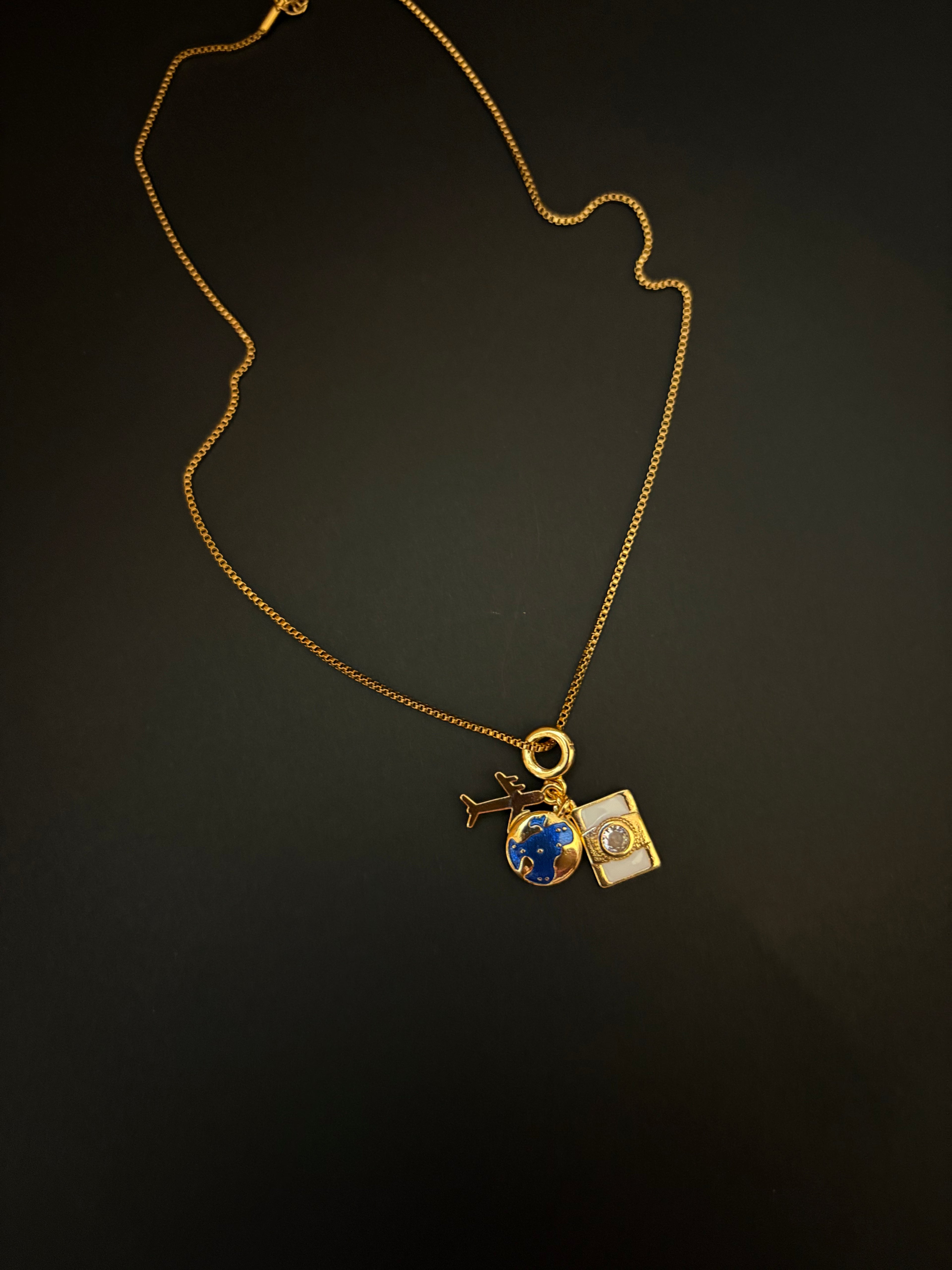 Around the World Charm Necklace