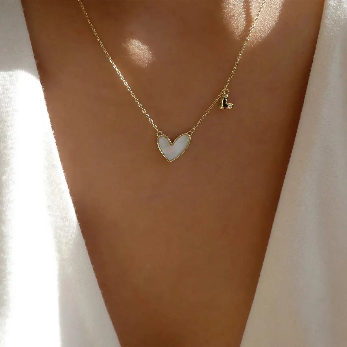 Twin Hearts Necklace - Bloom