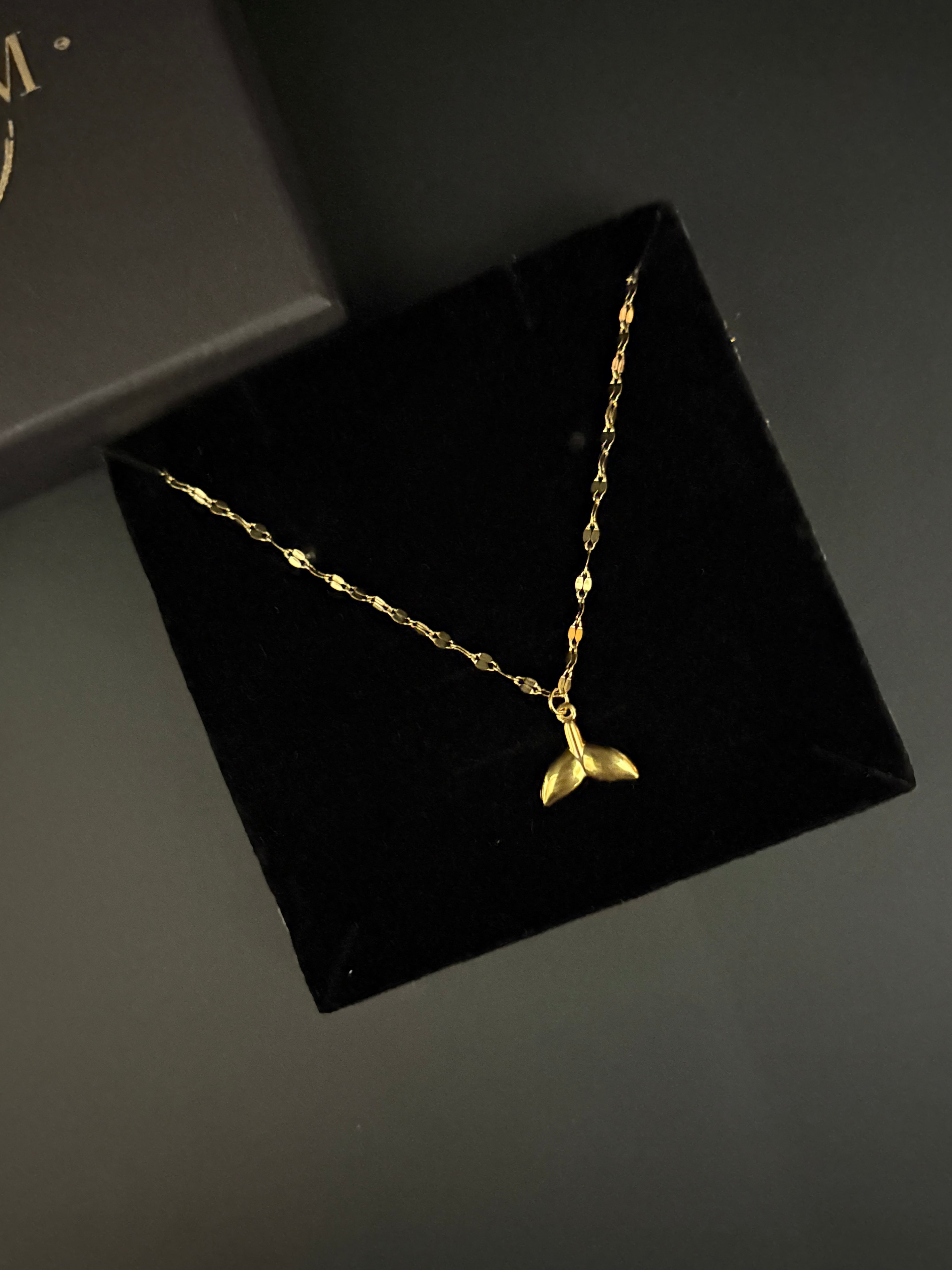 Mermaid Tail Gold Necklace