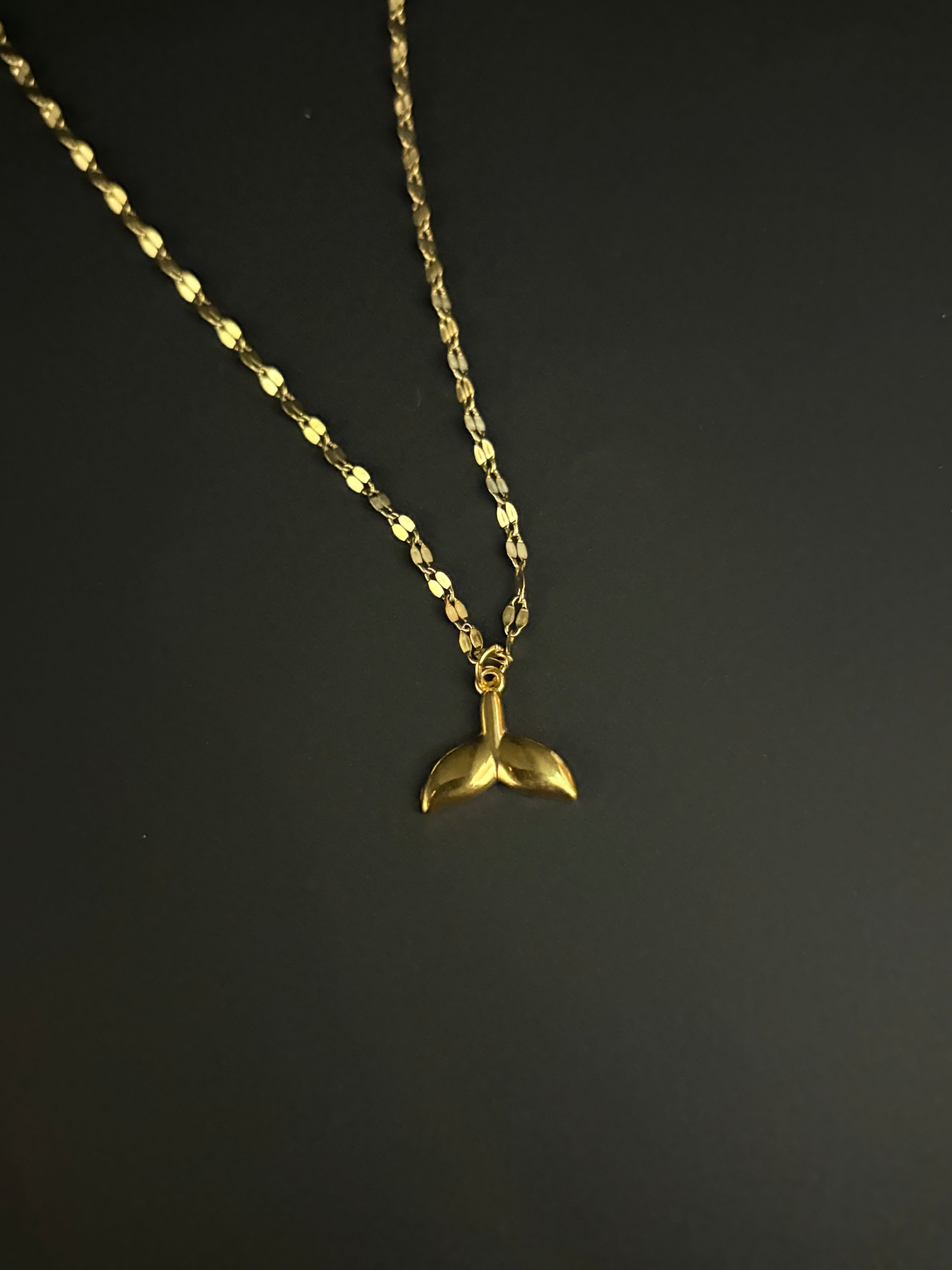 Mermaid Tail Gold Necklace