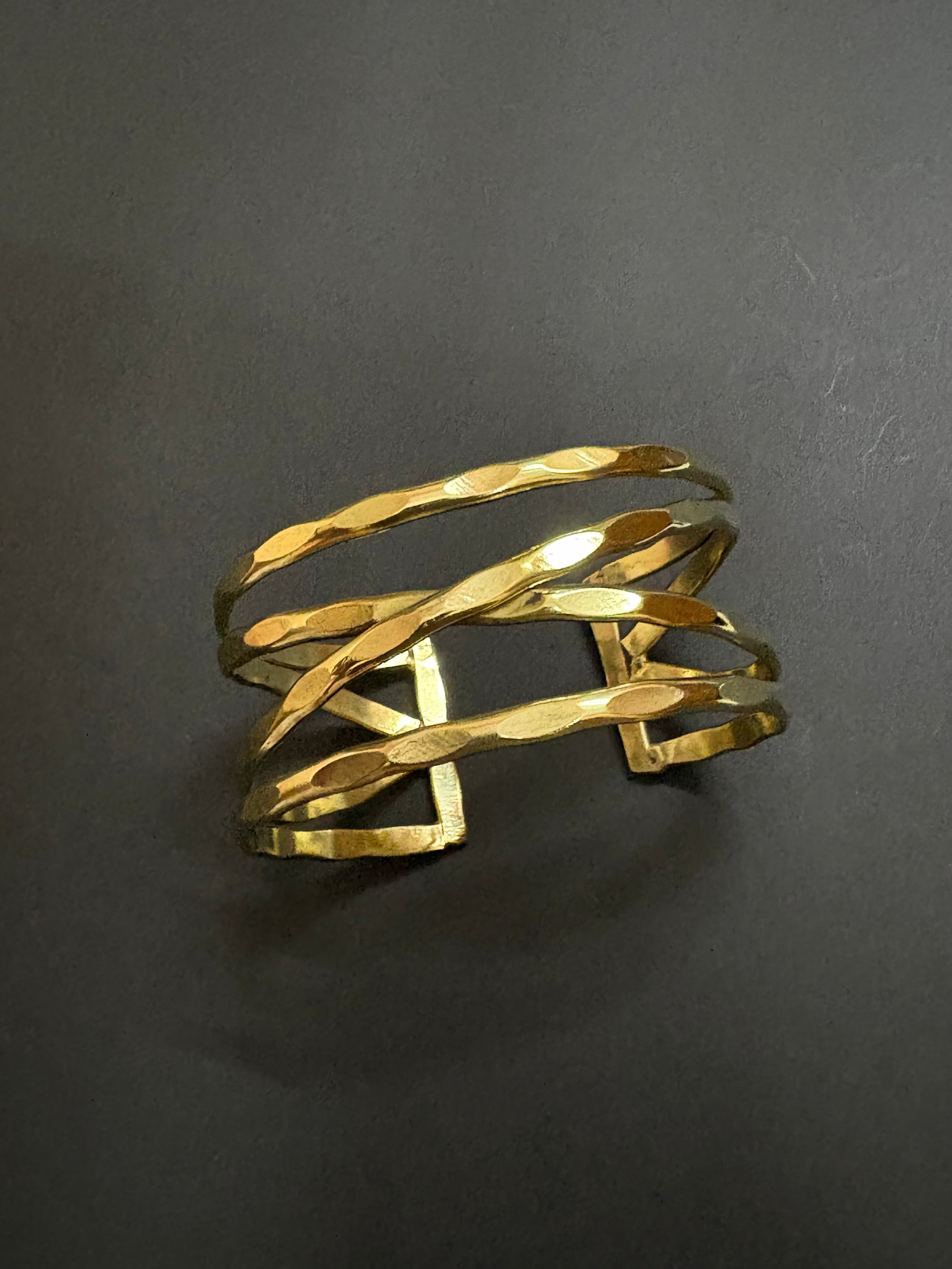 Elegant Gold Layer Cuff