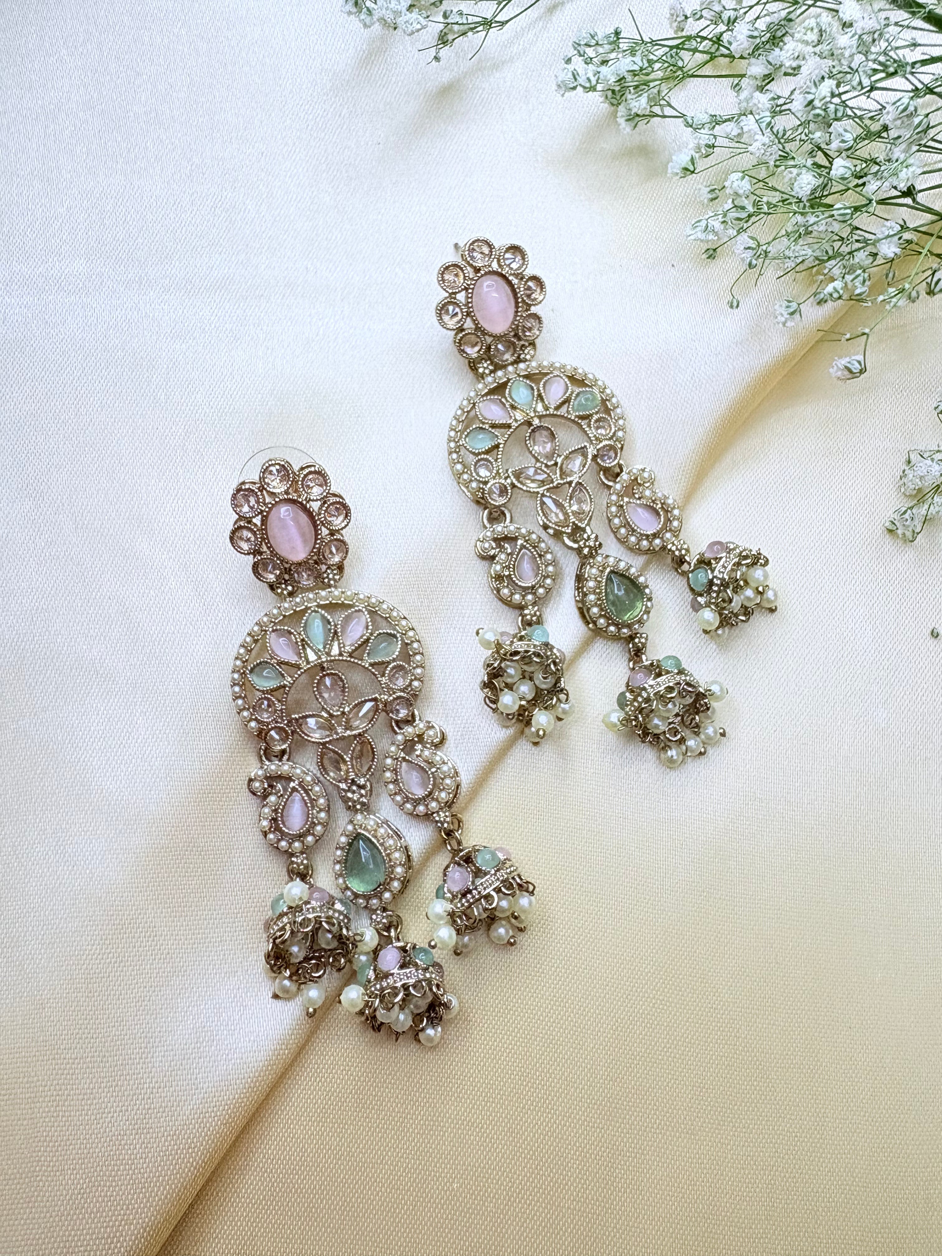 Polki Pearl Jhumka Collection Bloom