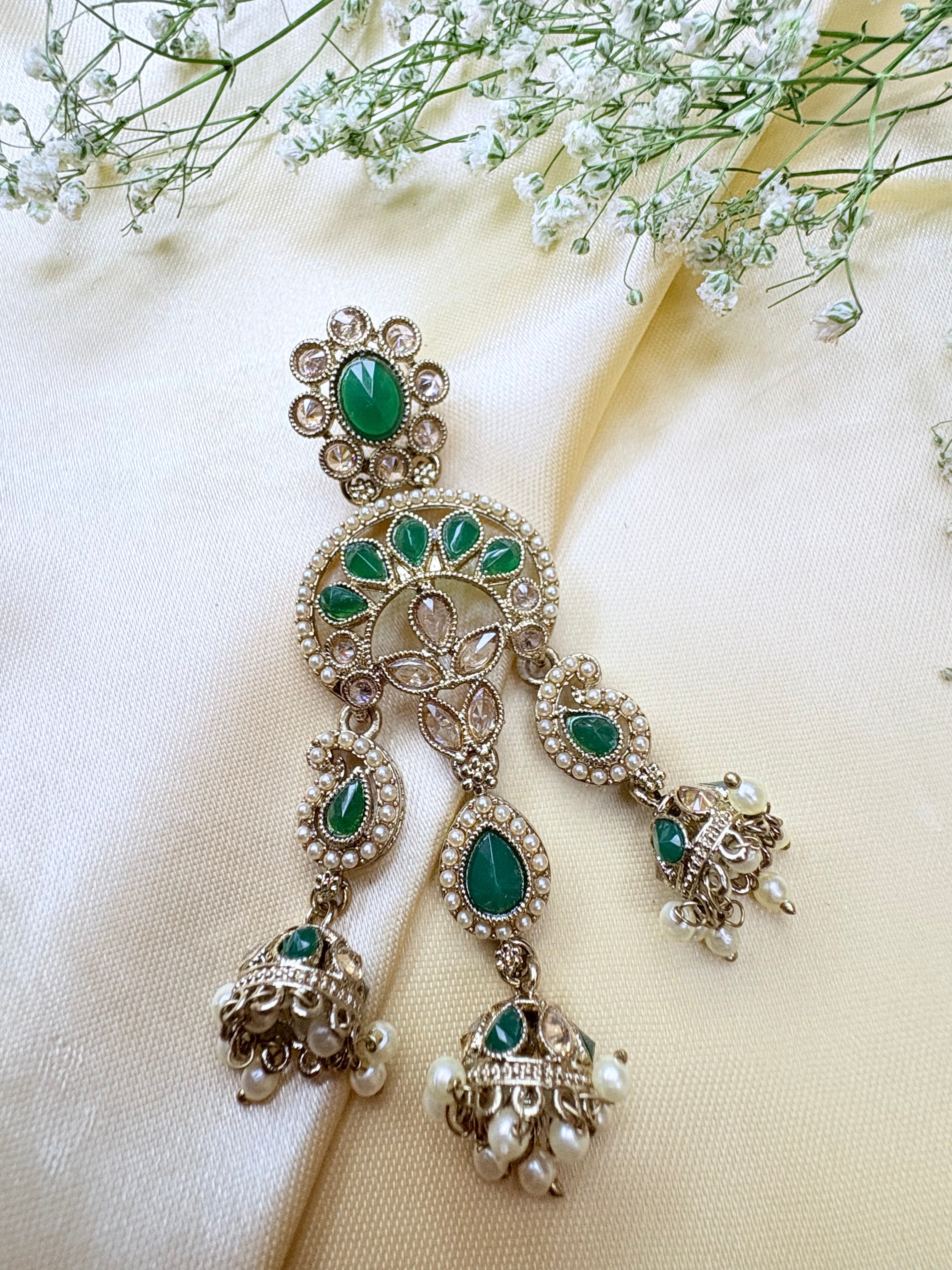 Polki Pearl Jhumka Collection Bloom
