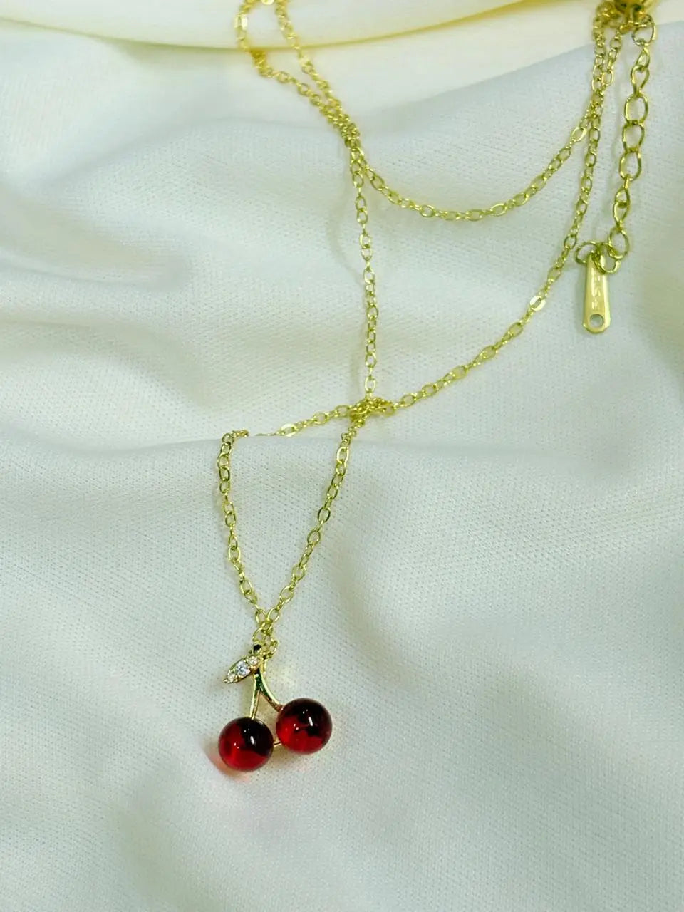Cherry Pop Gold Plated Neckpiece - Bloom