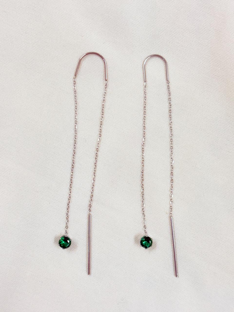 Forest Dew Drops Chain Earrings - Bloom