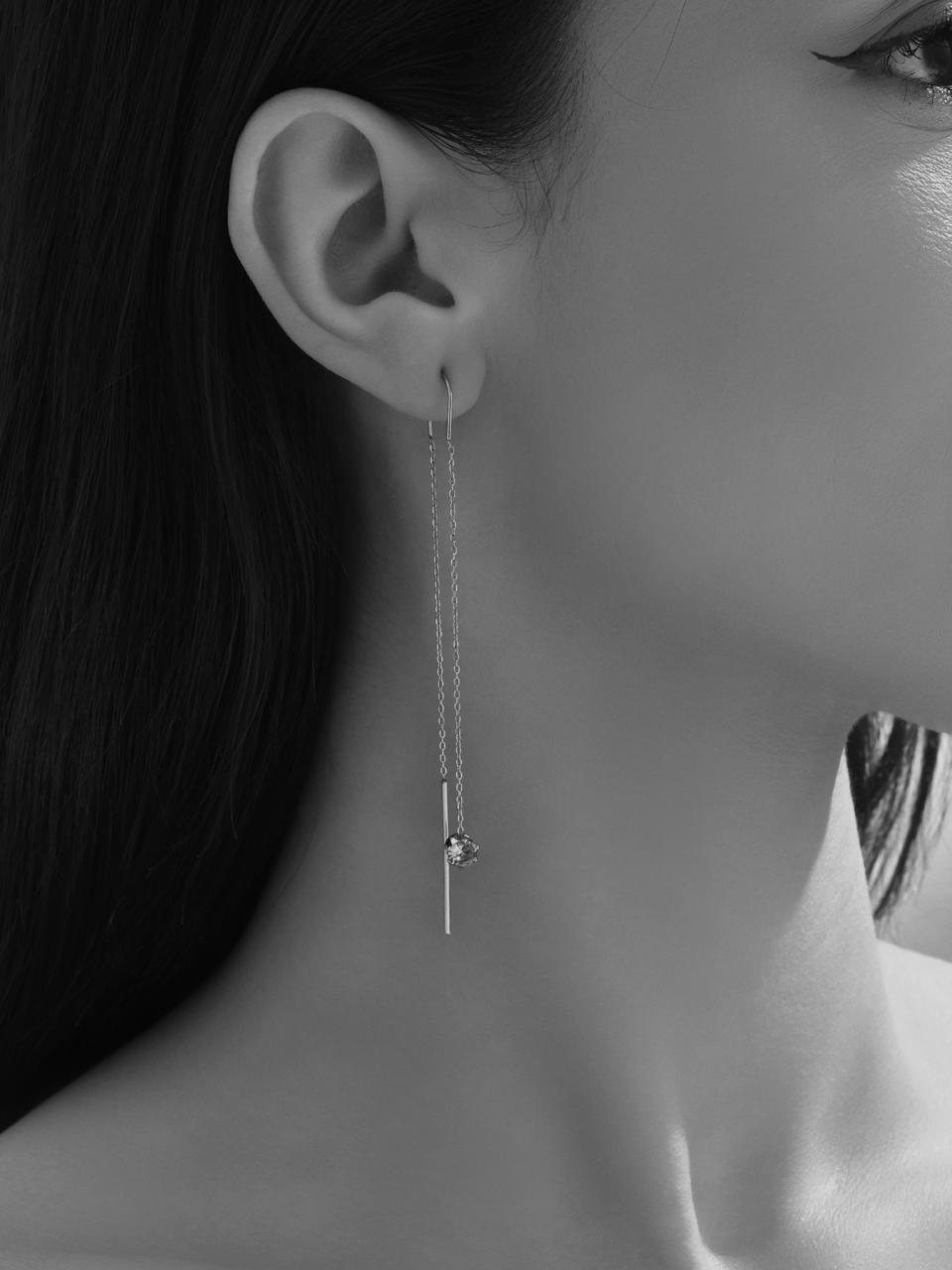 Forest Dew Drops Chain Earrings - Bloom