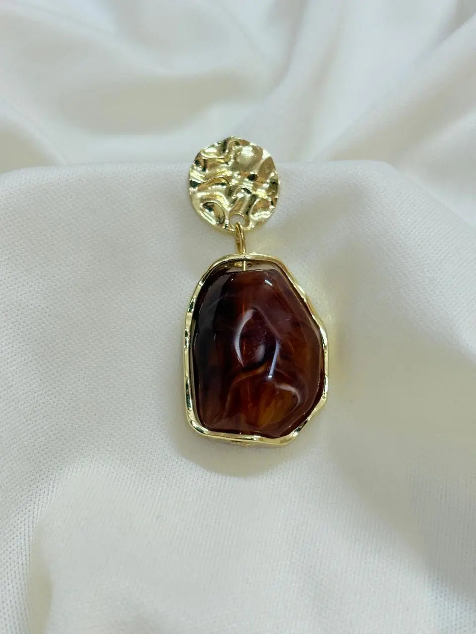 Gold Plated Molten Ember Earrings - Bloom