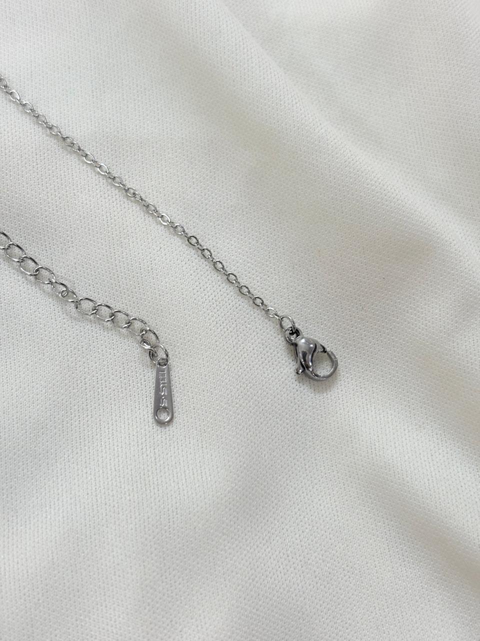 Titanium Steel Square Shape Neckpiece - Bloom