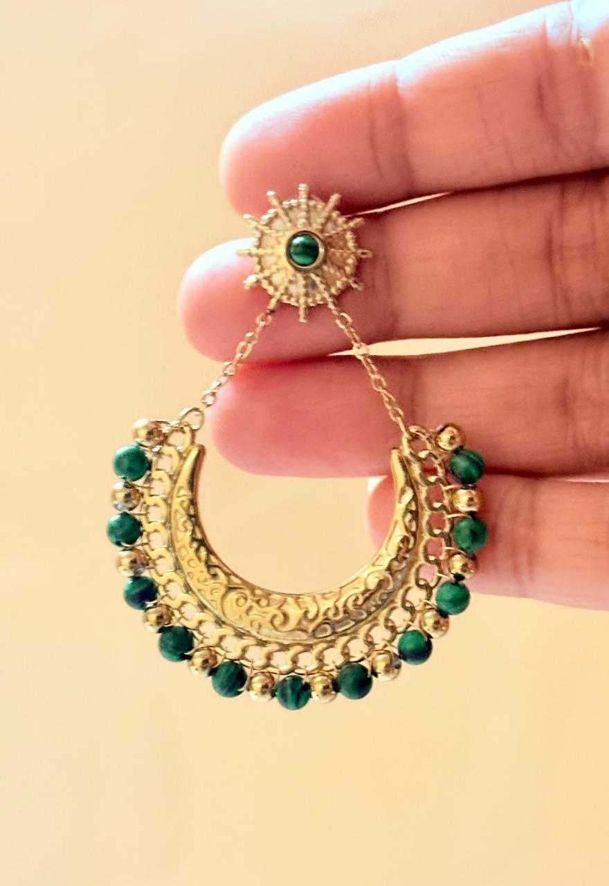 Gold Plated Heer Bali Earrings - Bloom