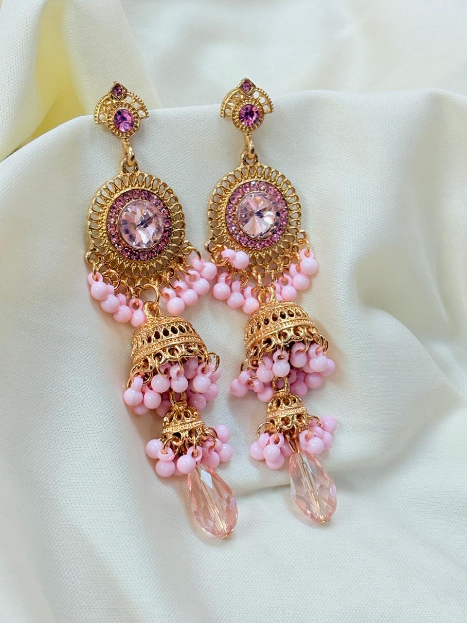 Chaar Rang Charm Earrings - Bloom
