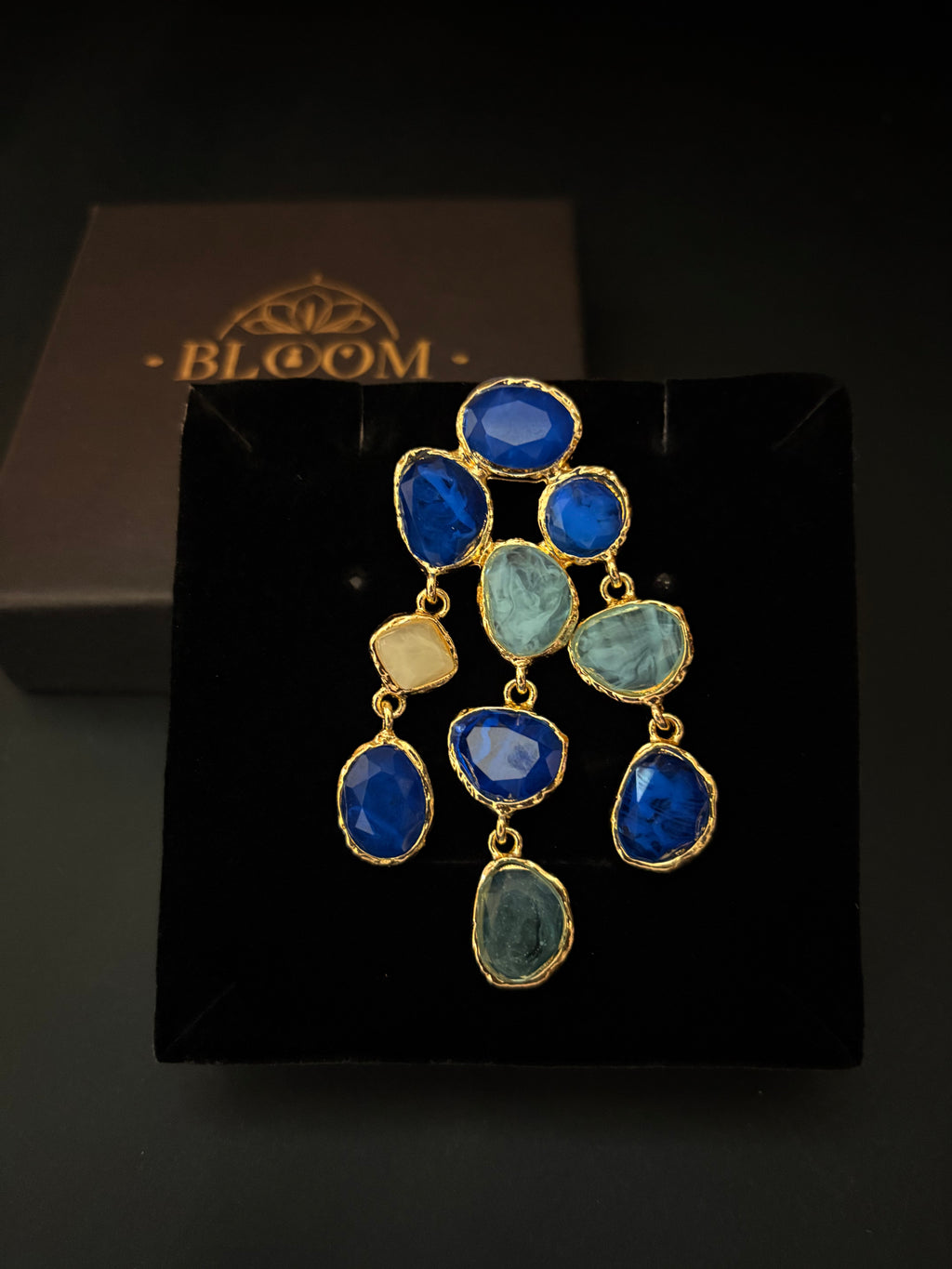 Azure Cascade Earrings