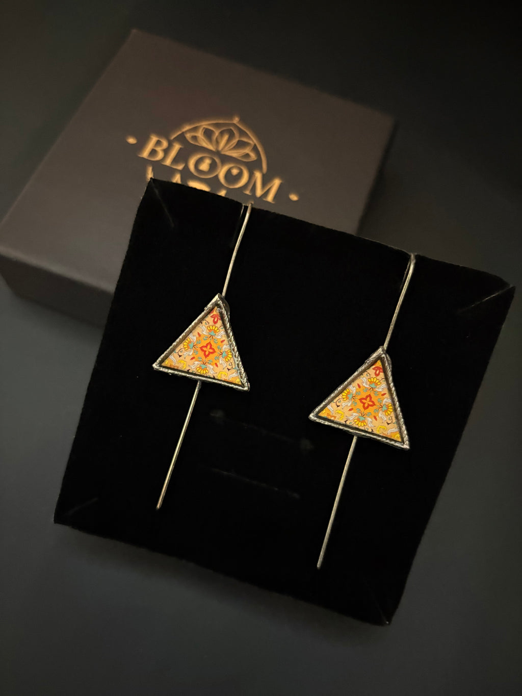 The Triangular Miniature Stick Earrings