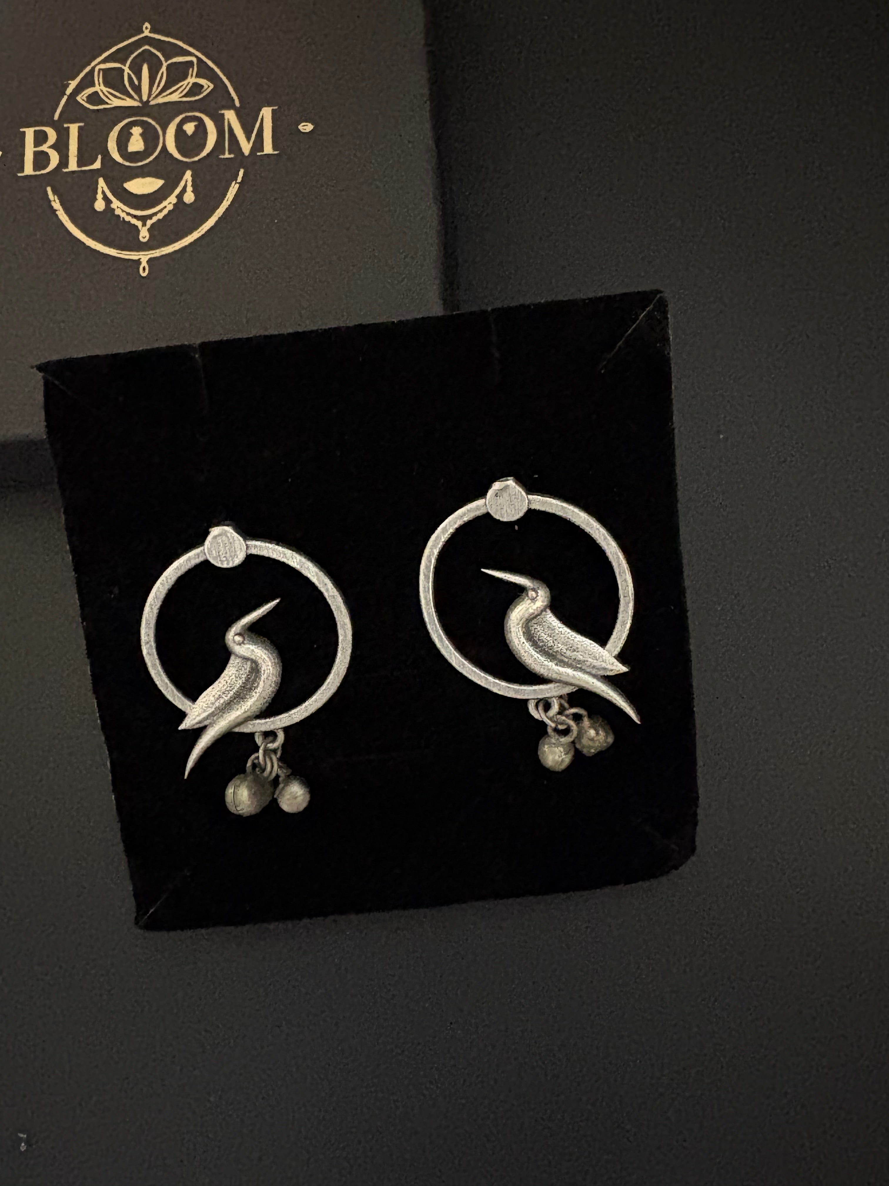 Antique Bird Design with Earring Cuff