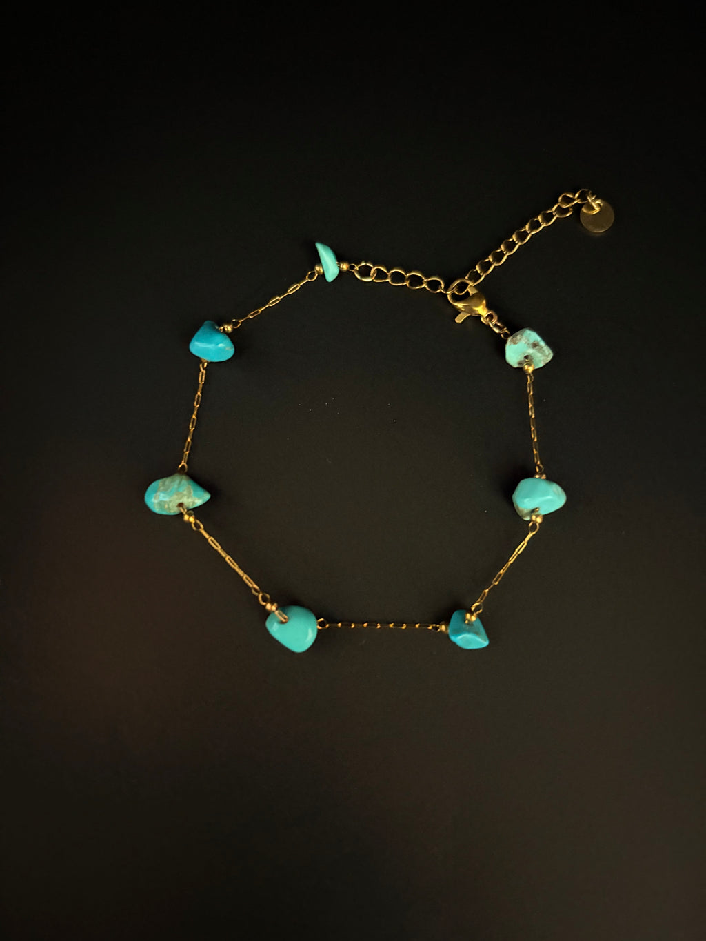 Boho Turquoise Charm Bracelet