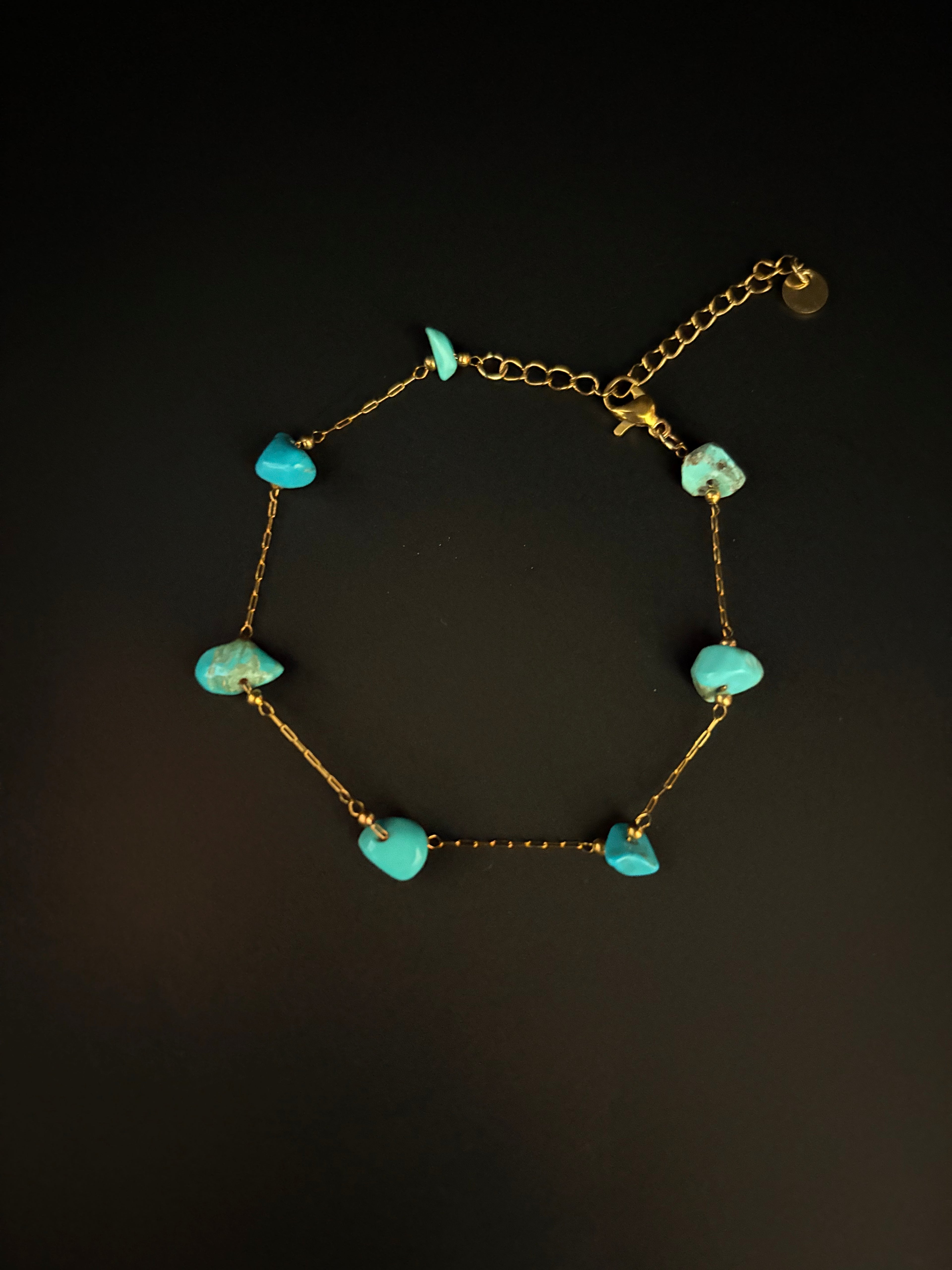 Boho Turquoise Charm Bracelet