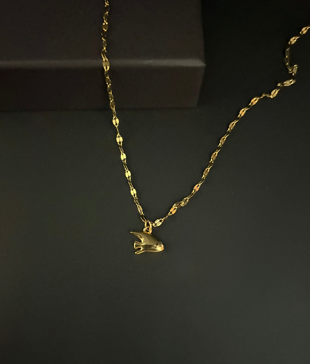 Ocean Spirit Gold Fish Necklace