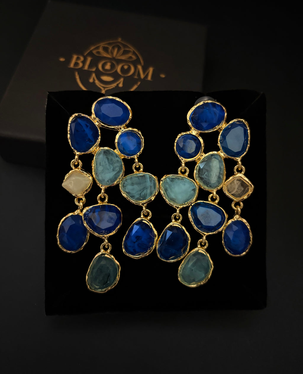 Azure Cascade Earrings