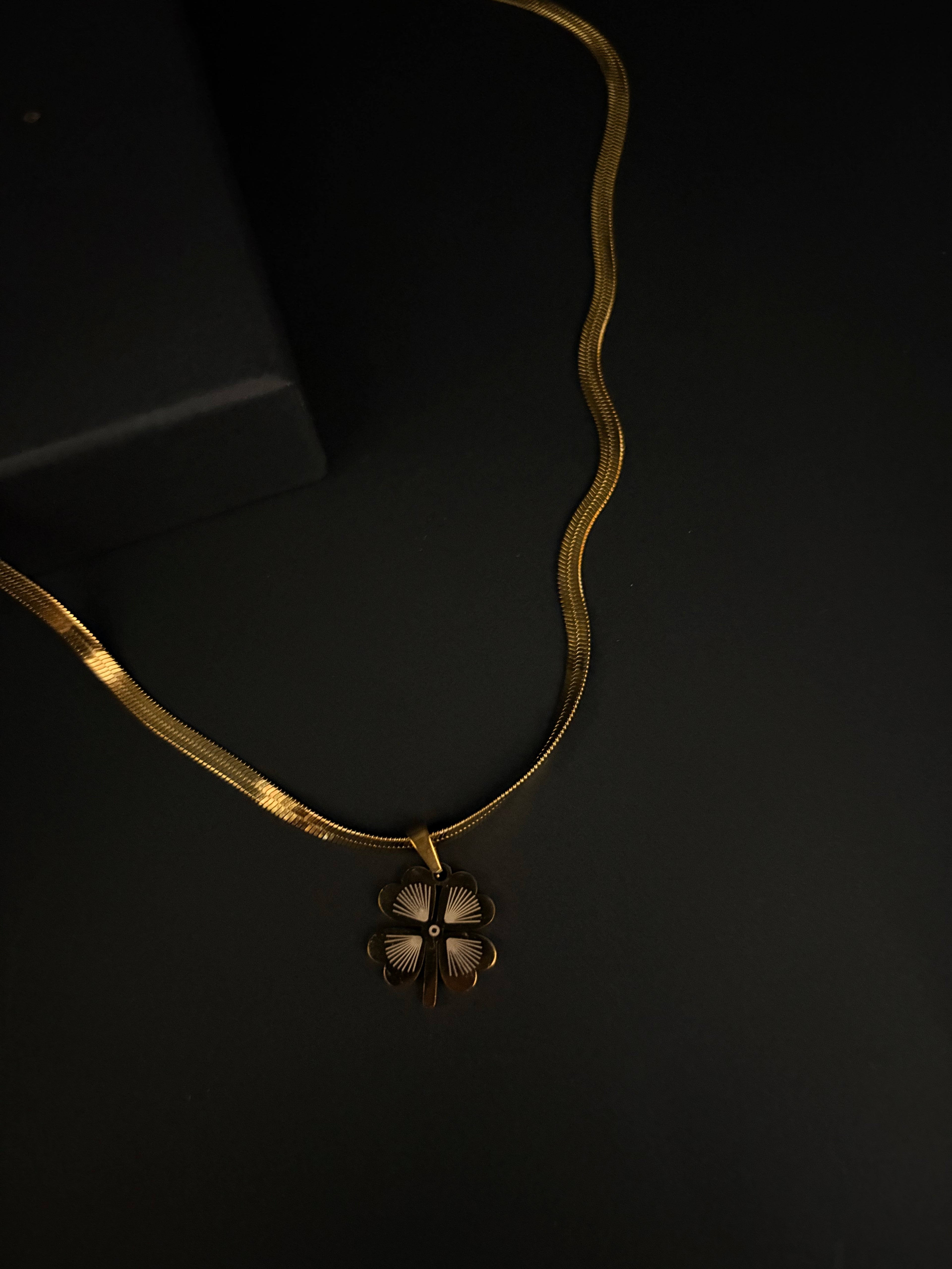 Four Leaf Clover Gold Necklace