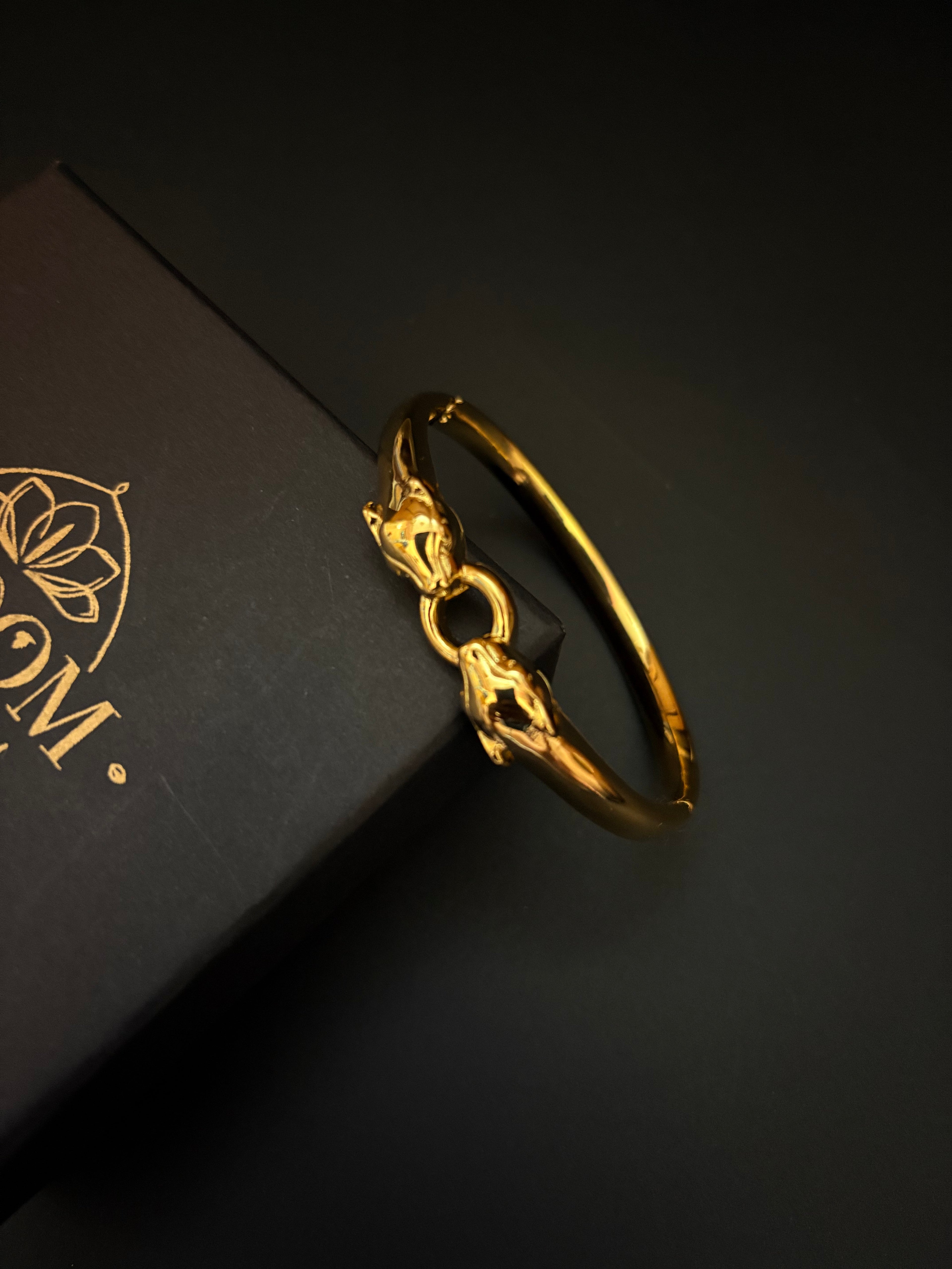Twin Head Gold Bracelet