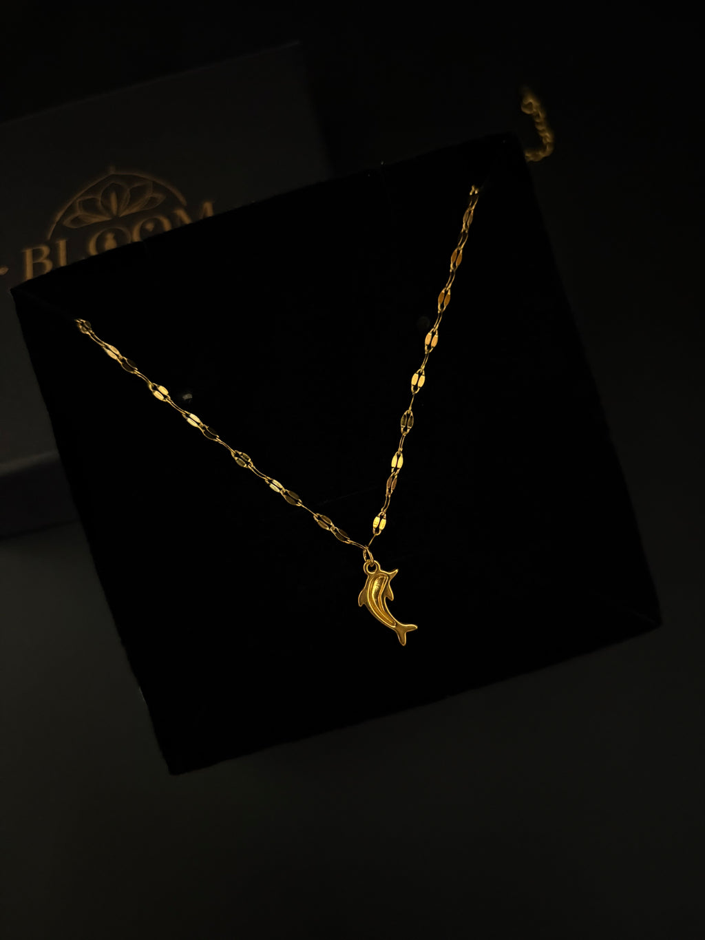 Minimalist Gold Dolphin Chain