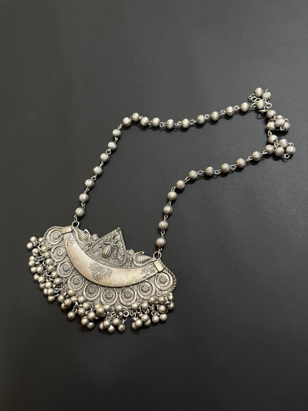 Mystic Tribal Pendant Necklace with Earrings