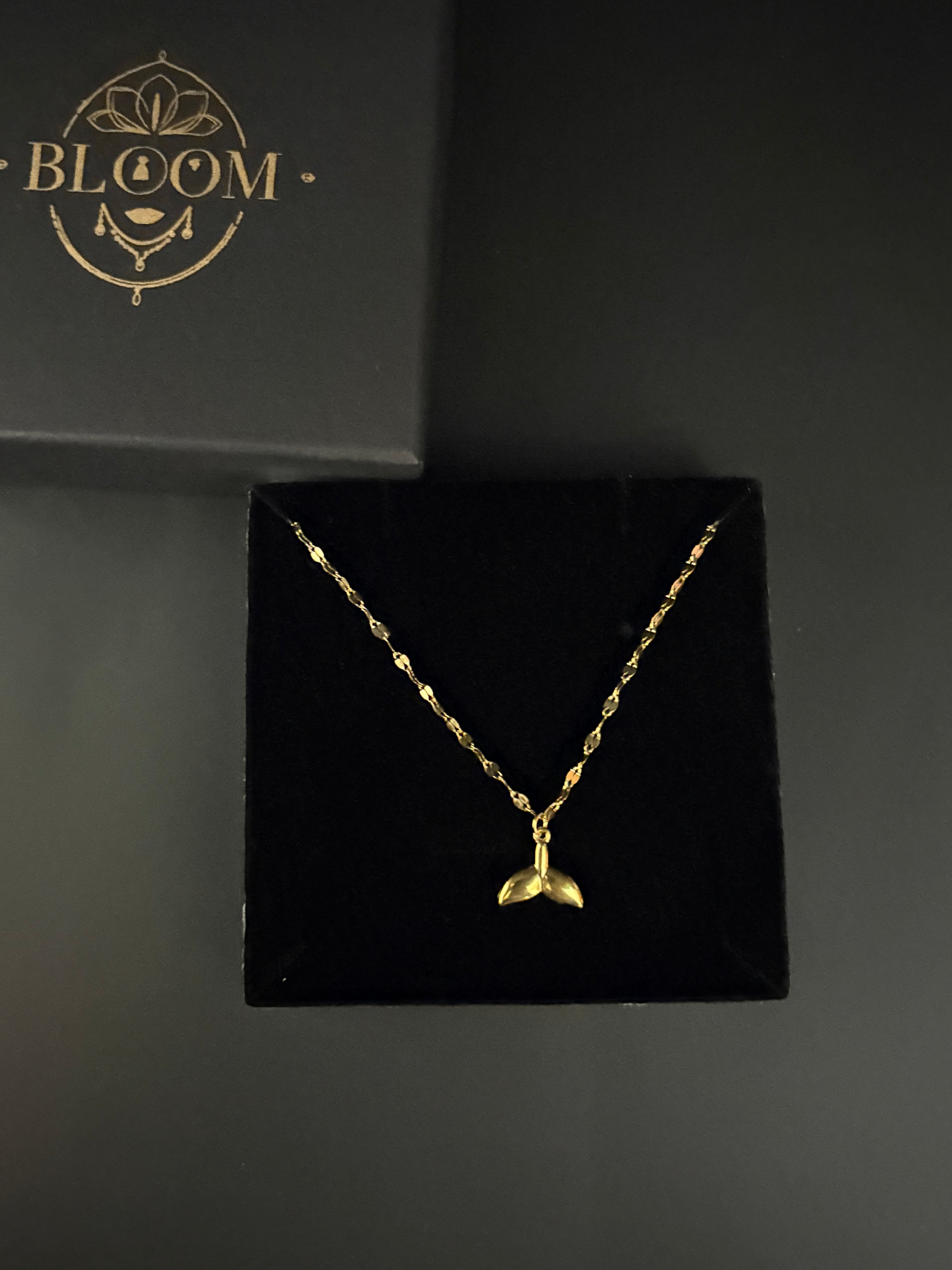 Mermaid Tail Gold Necklace