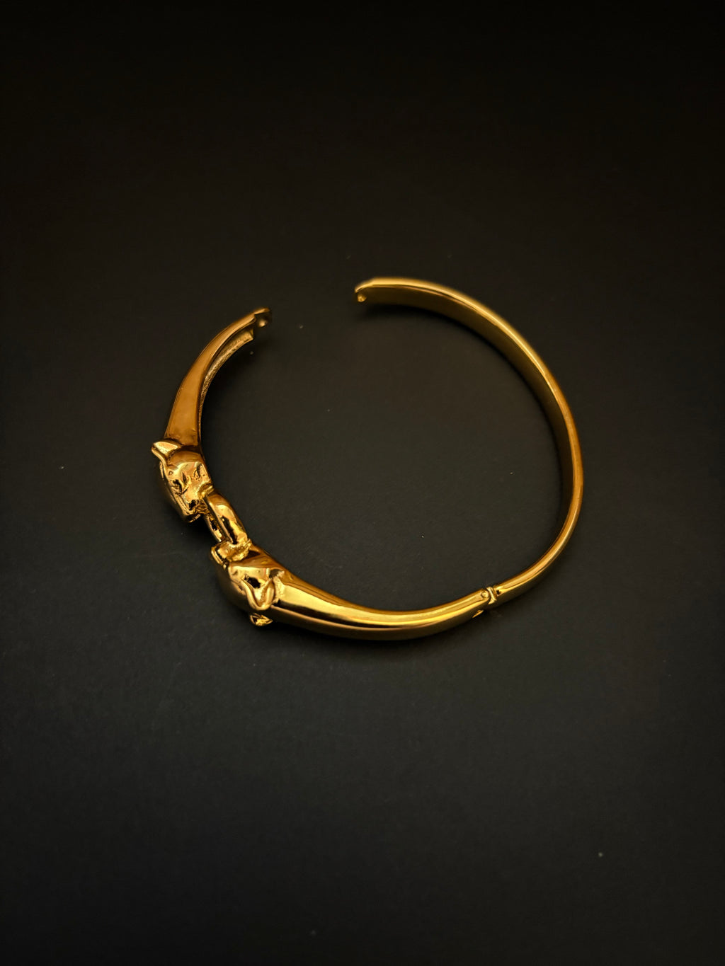 Twin Head Gold Bracelet