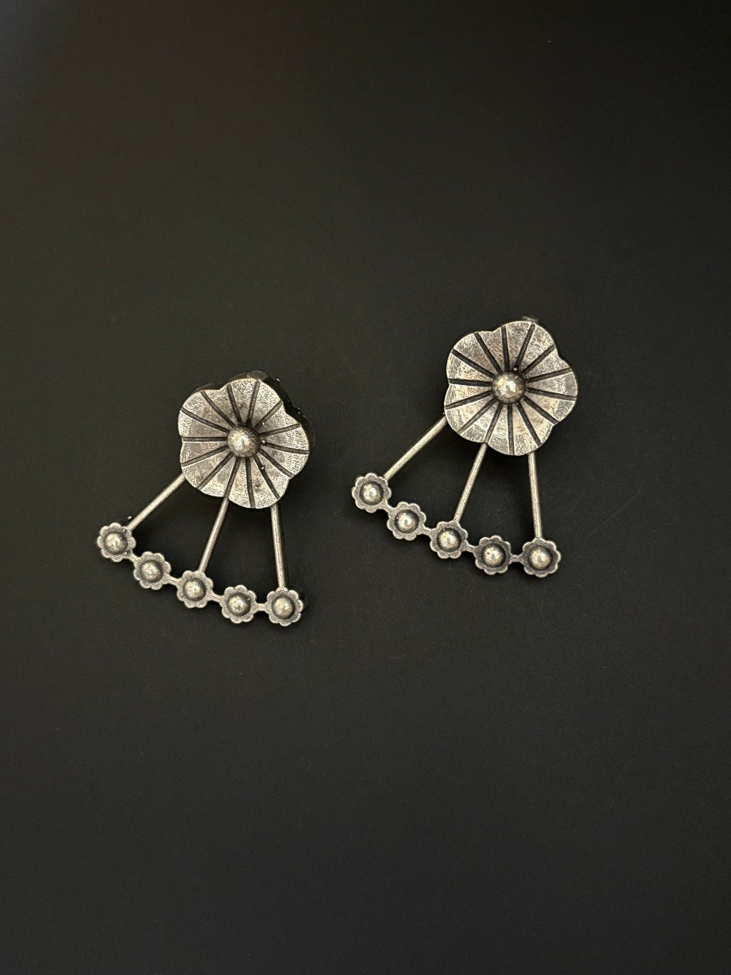 Antique Floral Dangler Earrings