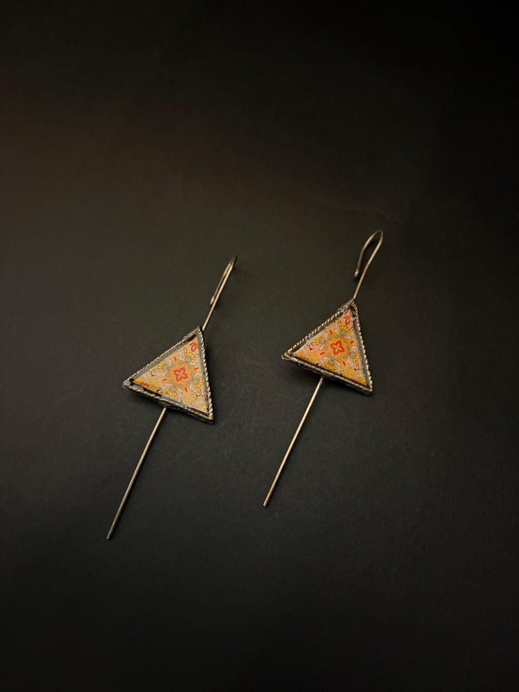 The Triangular Miniature Stick Earrings