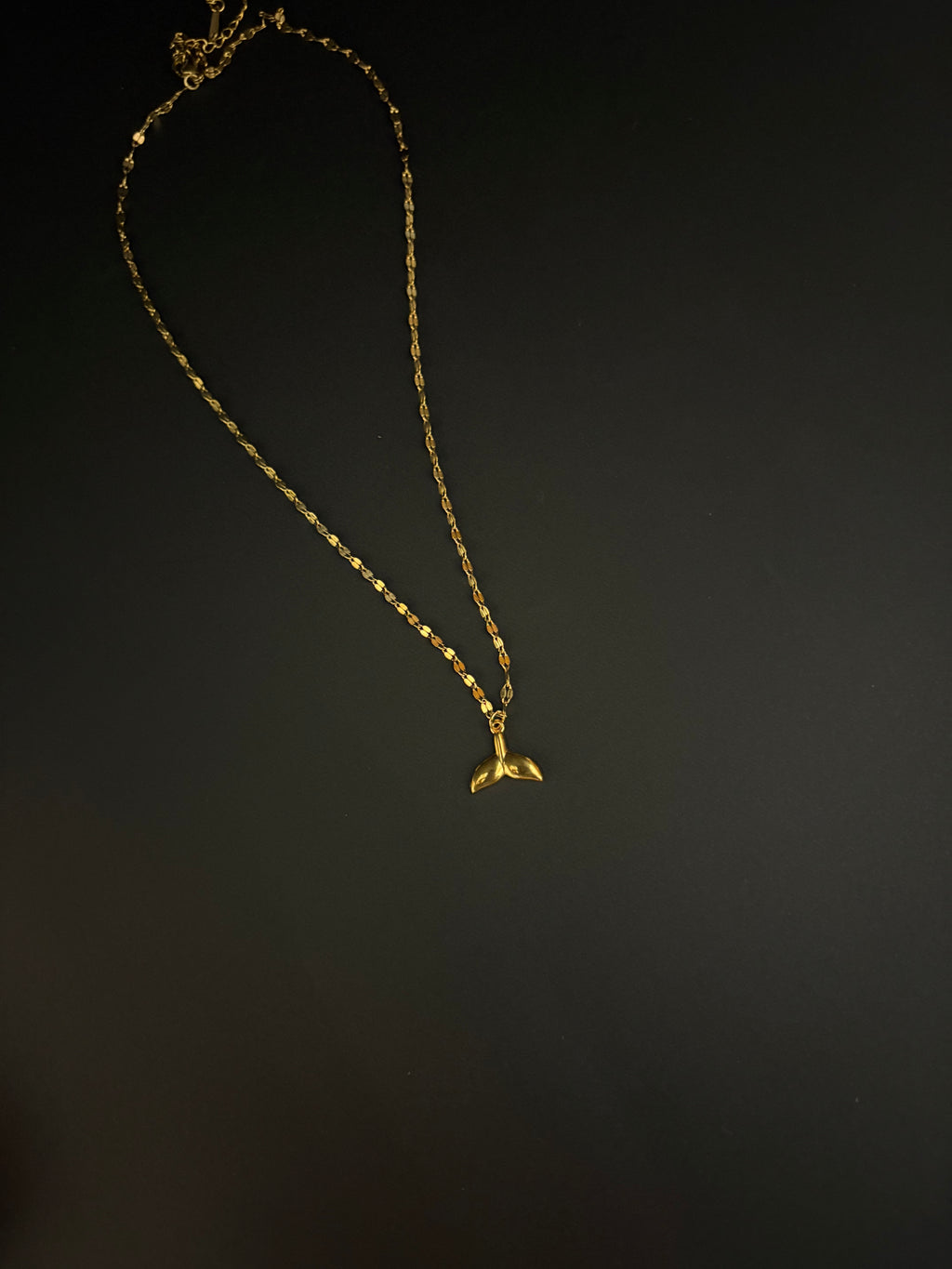 Mermaid Tail Gold Necklace