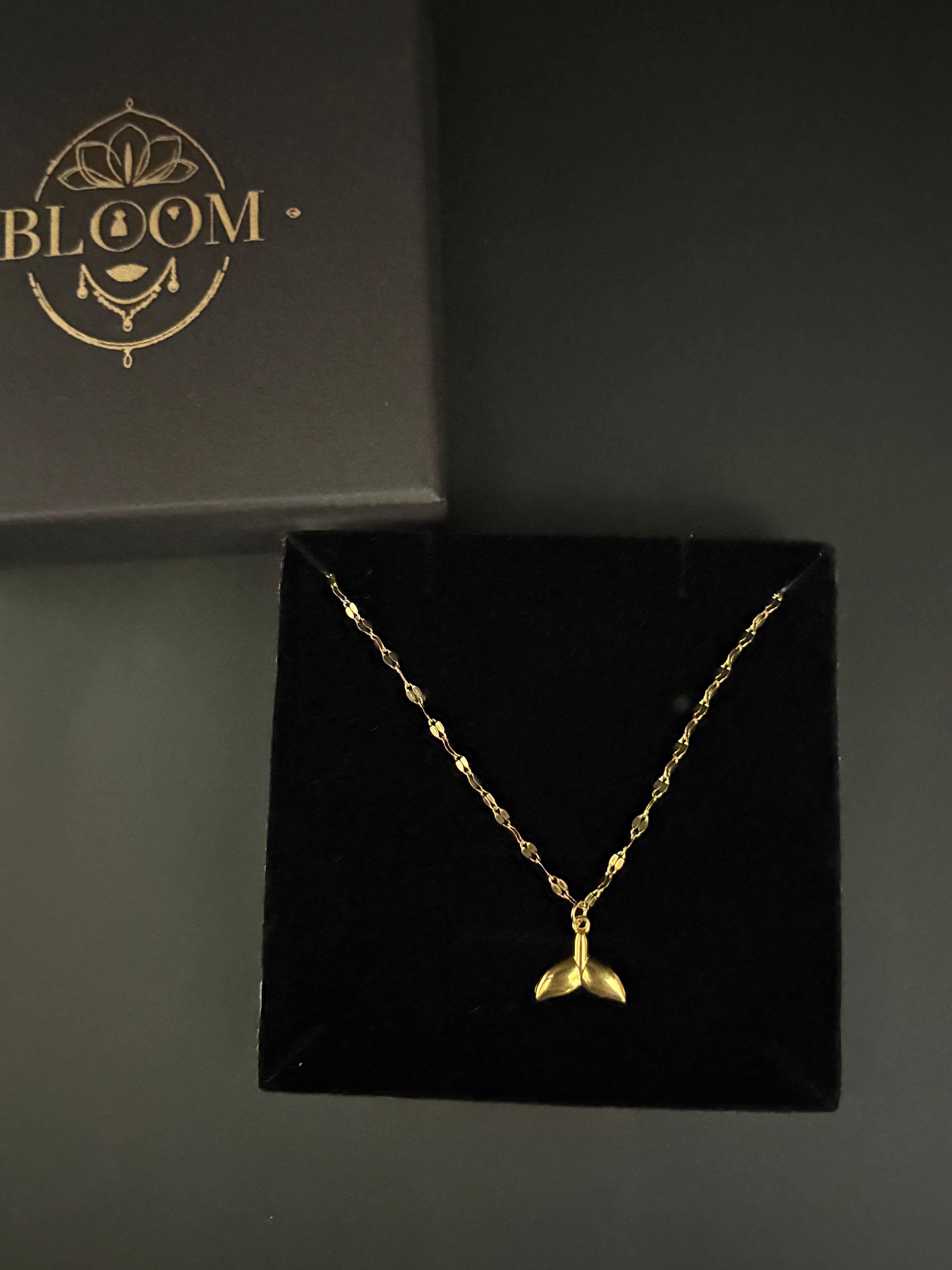 Mermaid Tail Gold Necklace