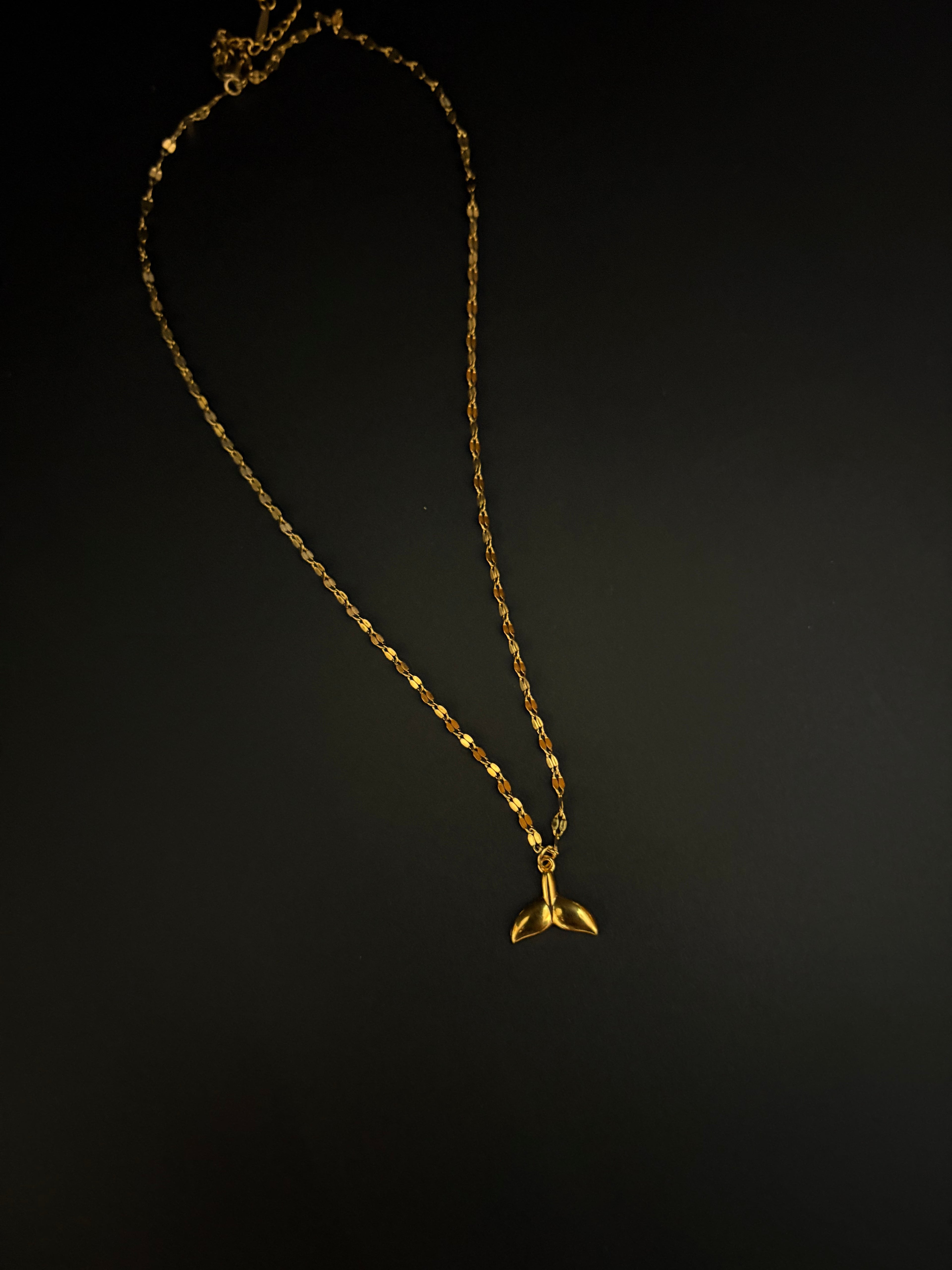 Mermaid Tail Gold Necklace