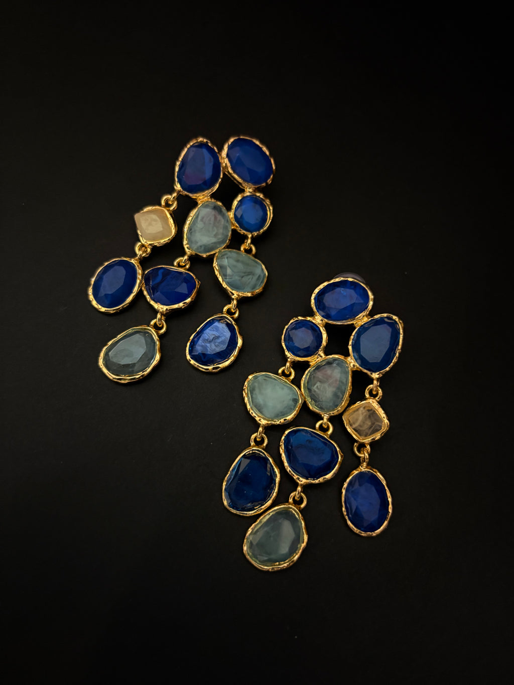 Azure Cascade Earrings