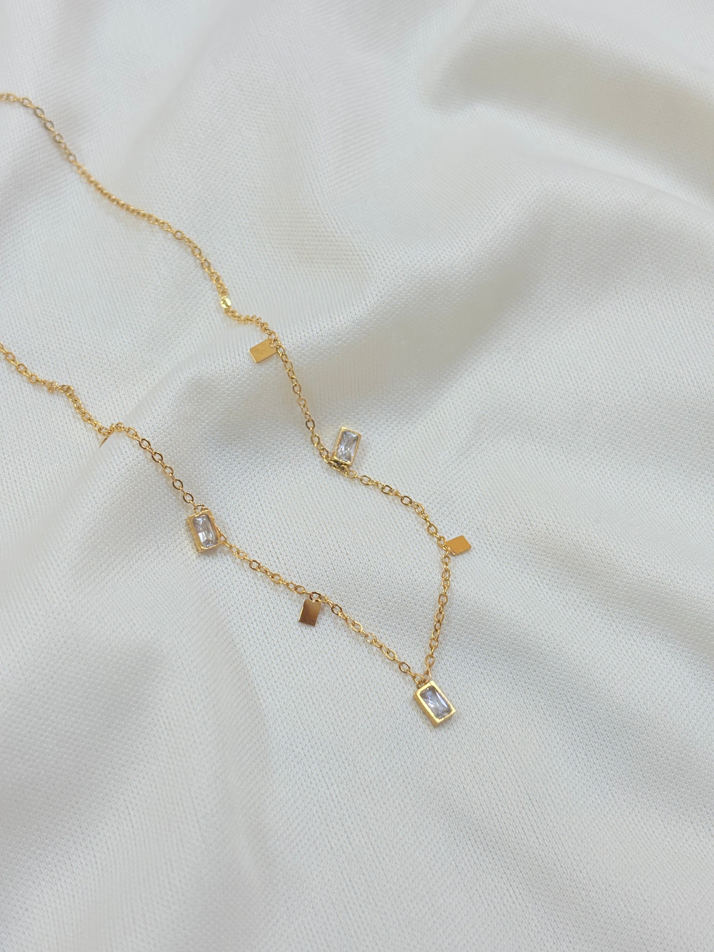 Tiny Square Treasures Neck-piece - Bloom