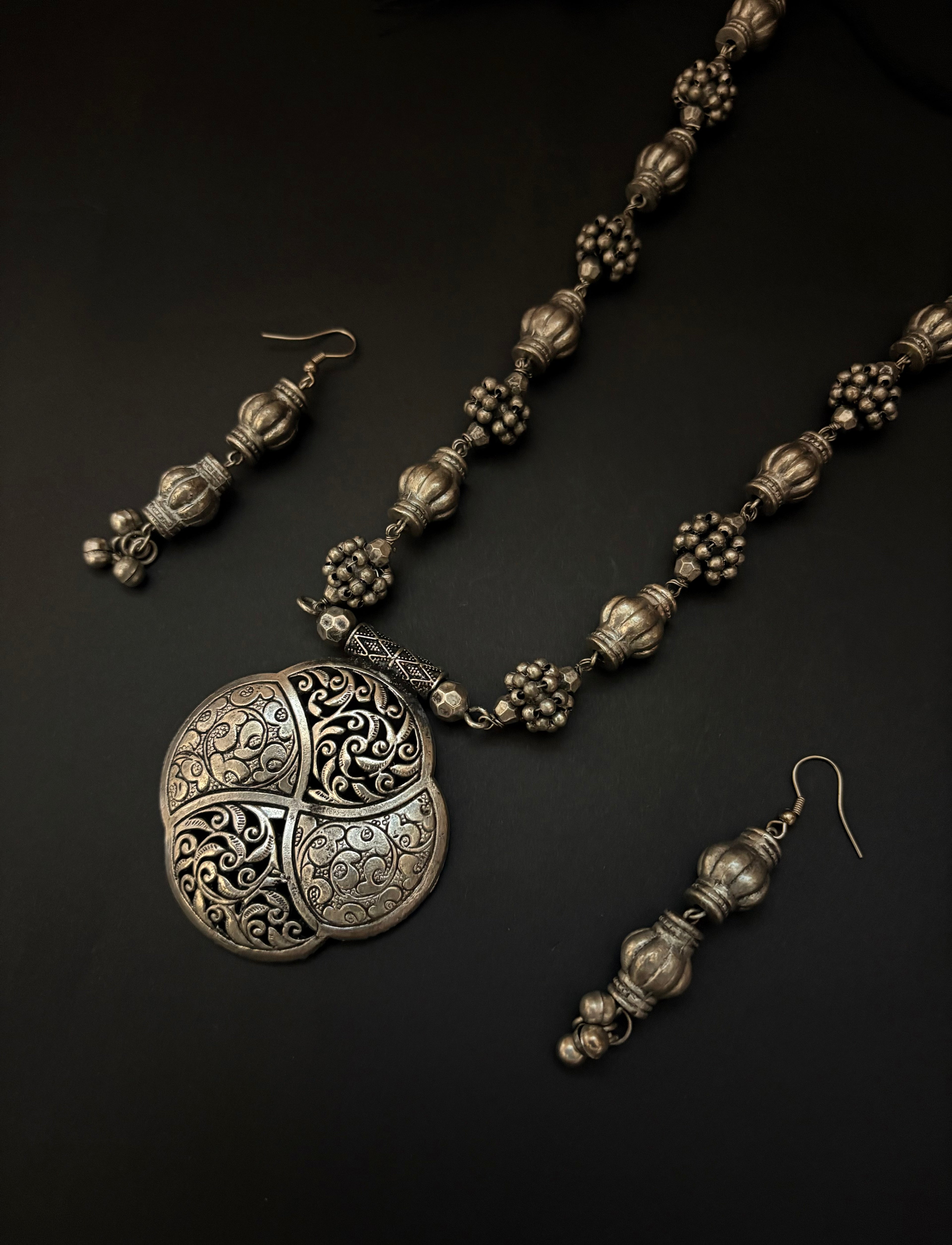 Sutra Silver Medallion Set