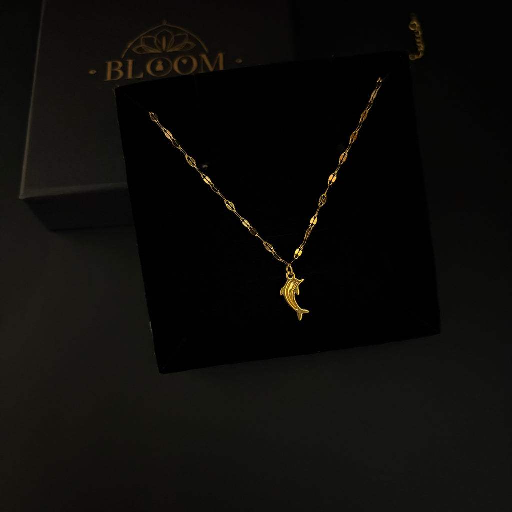 Minimalist Gold Dolphin Chain