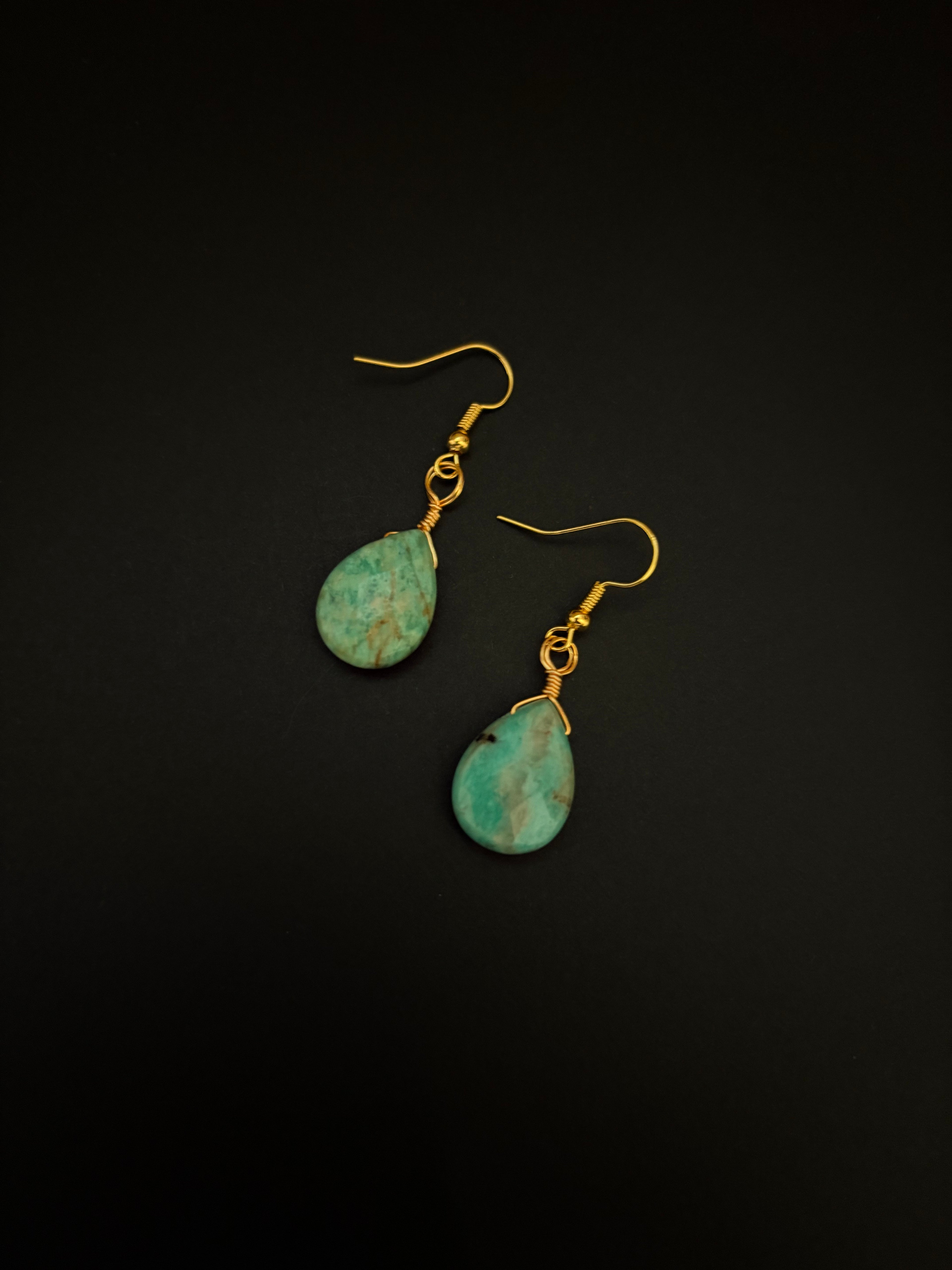 Turquoise Teardrop Earrings