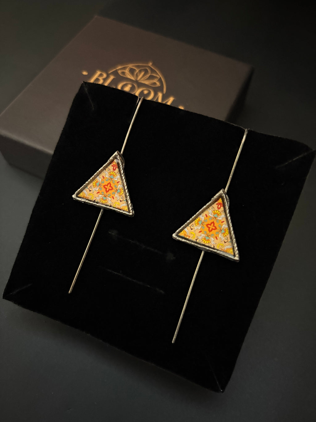 The Triangular Miniature Stick Earrings