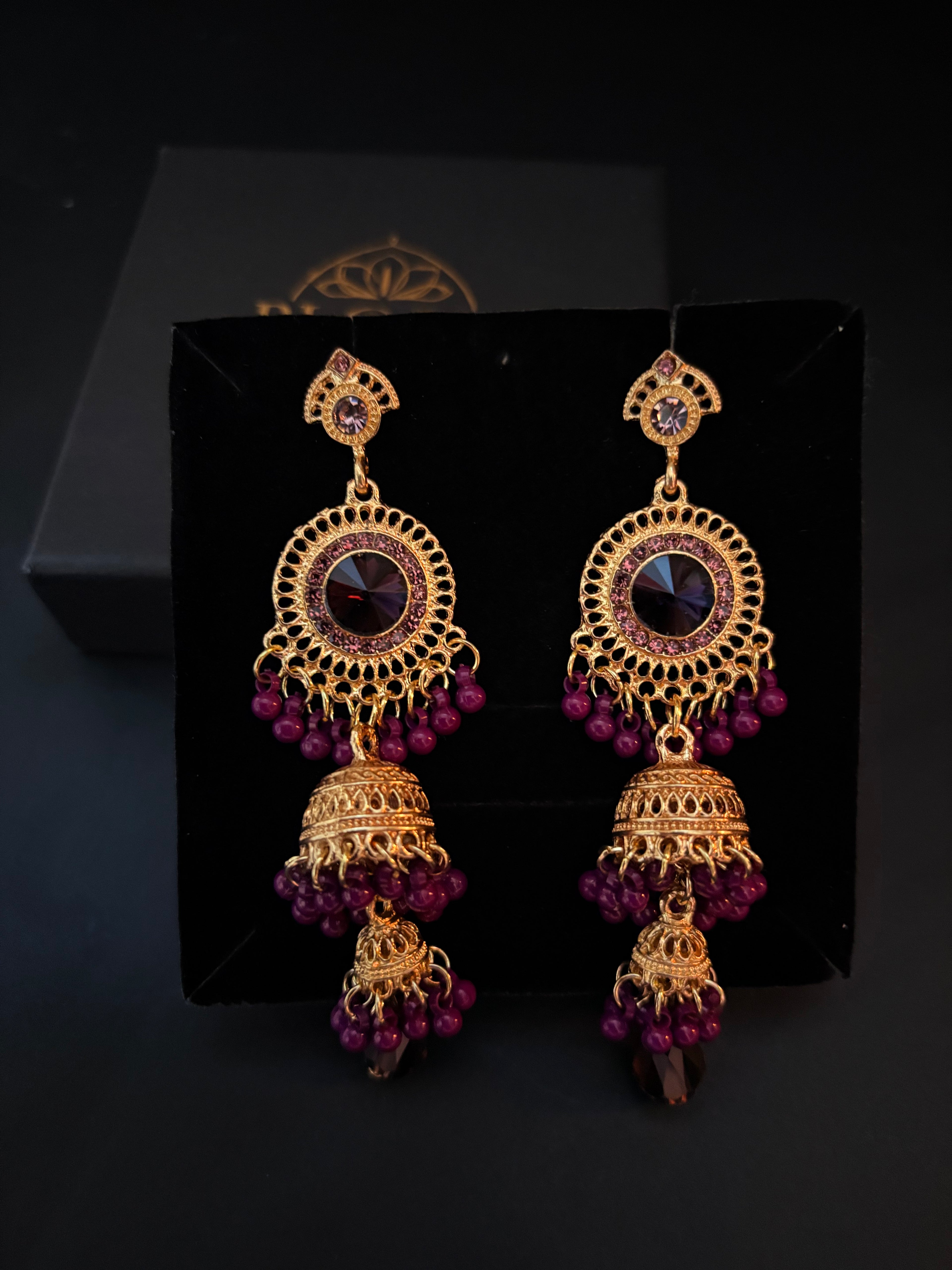 Chaar Rang Charm Earrings