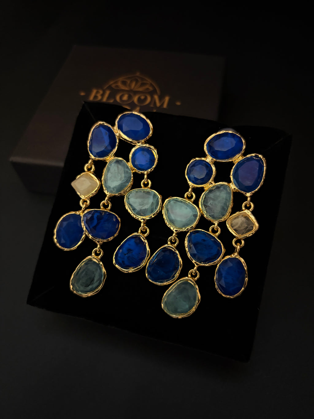 Azure Cascade Earrings