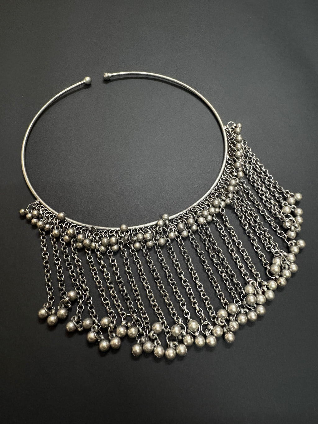 Boho Style Ring Choker with Dangler Earring