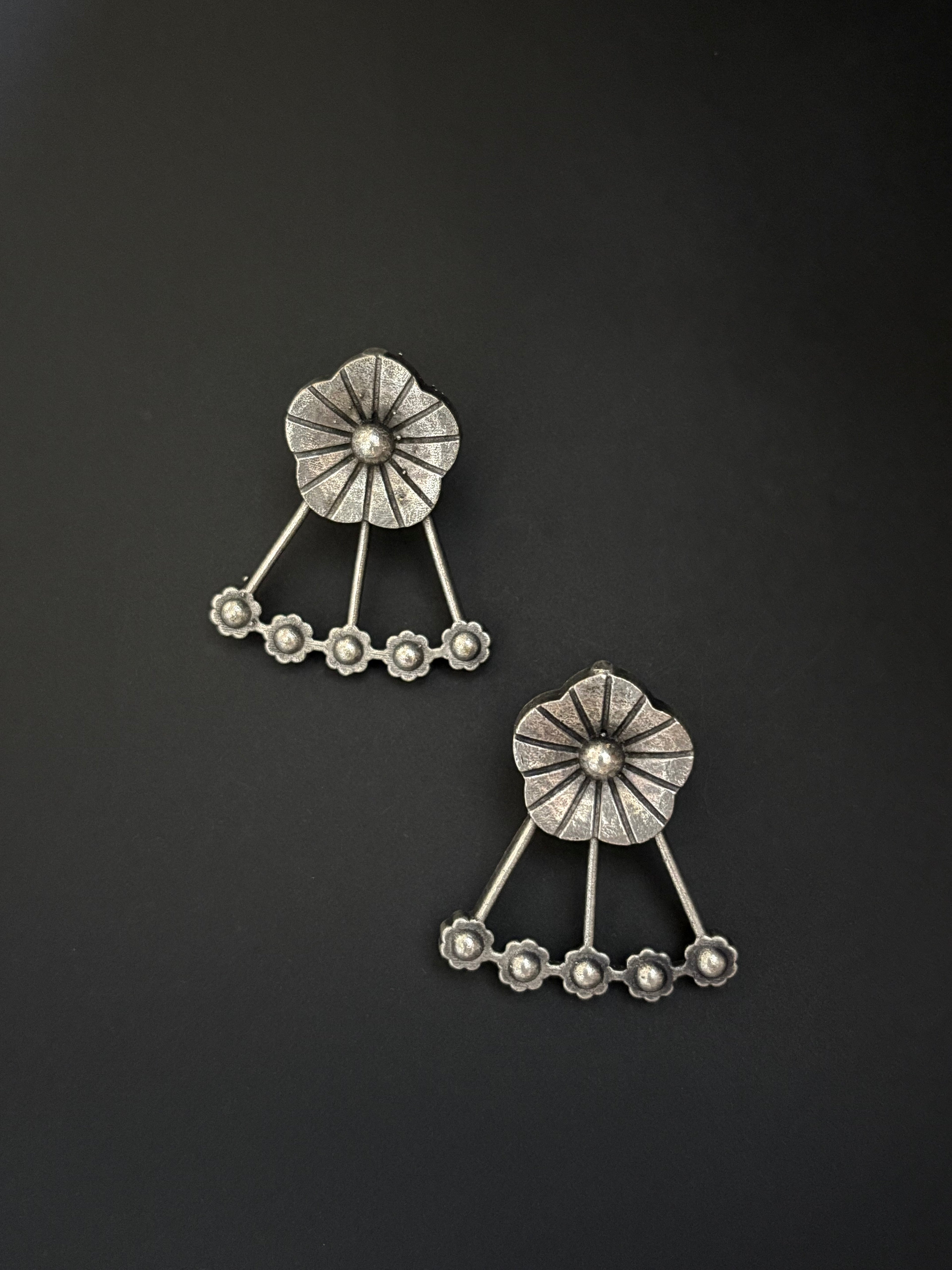 Antique Floral Dangler Earrings