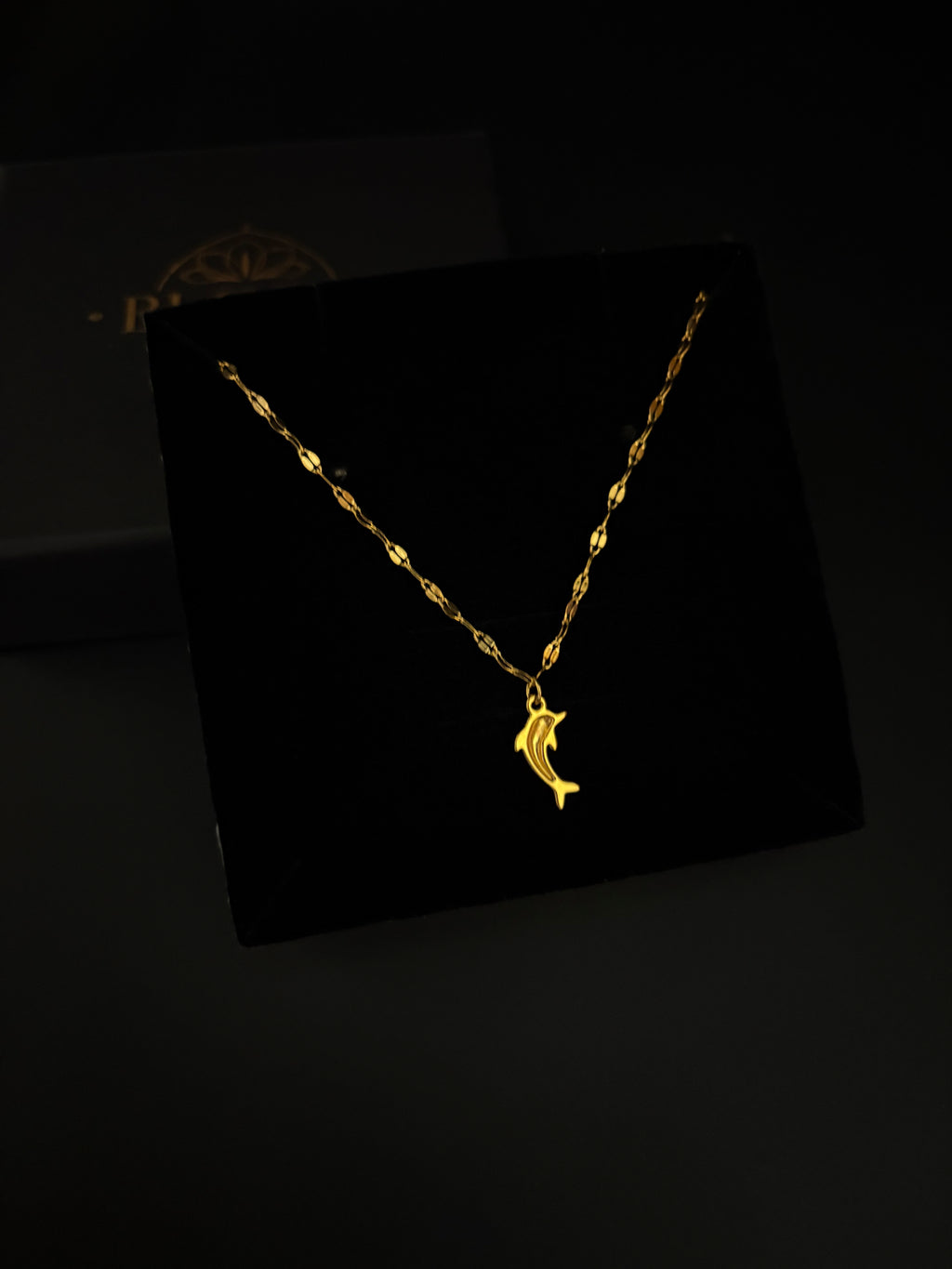 Minimalist Gold Dolphin Chain