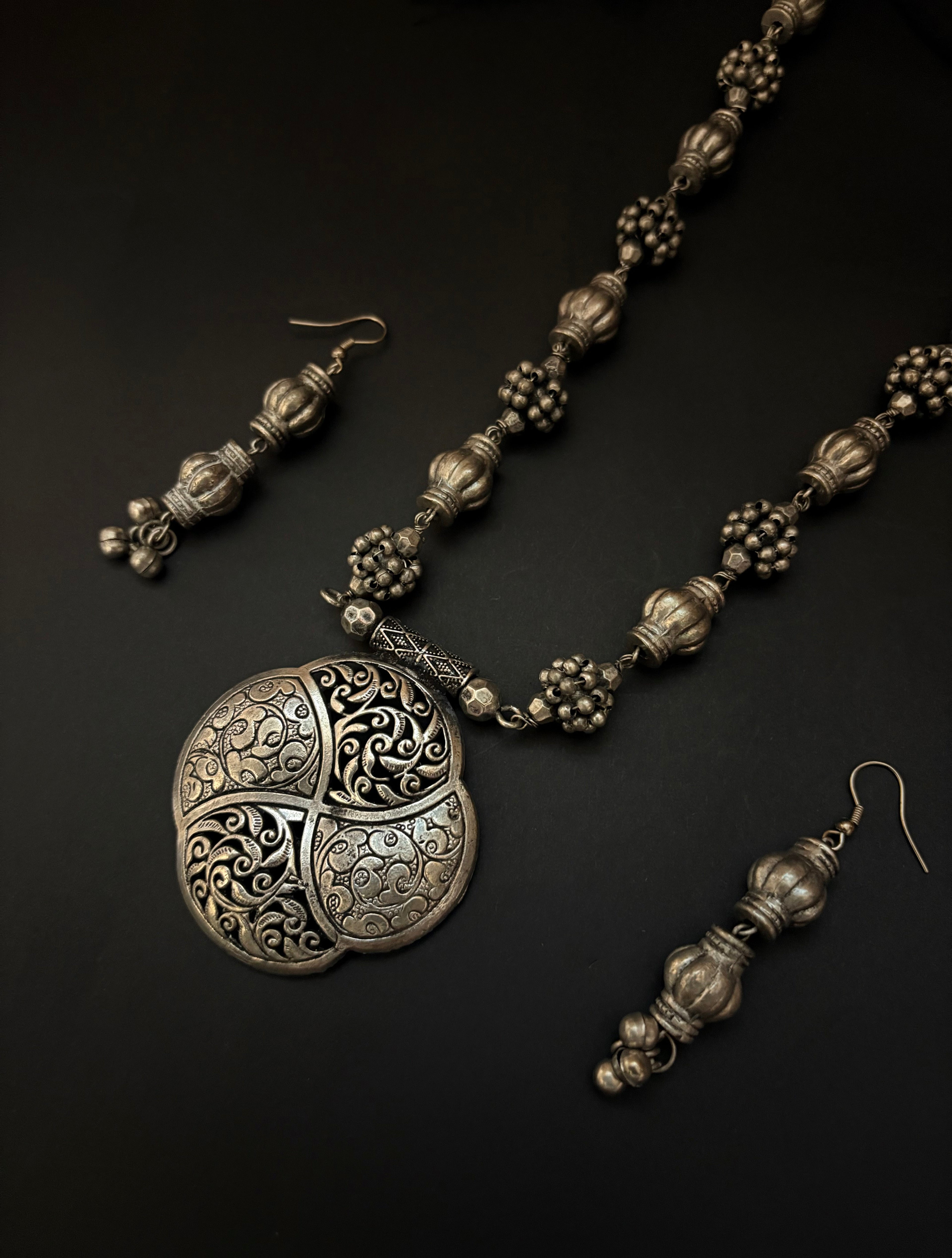 Sutra Silver Medallion Set